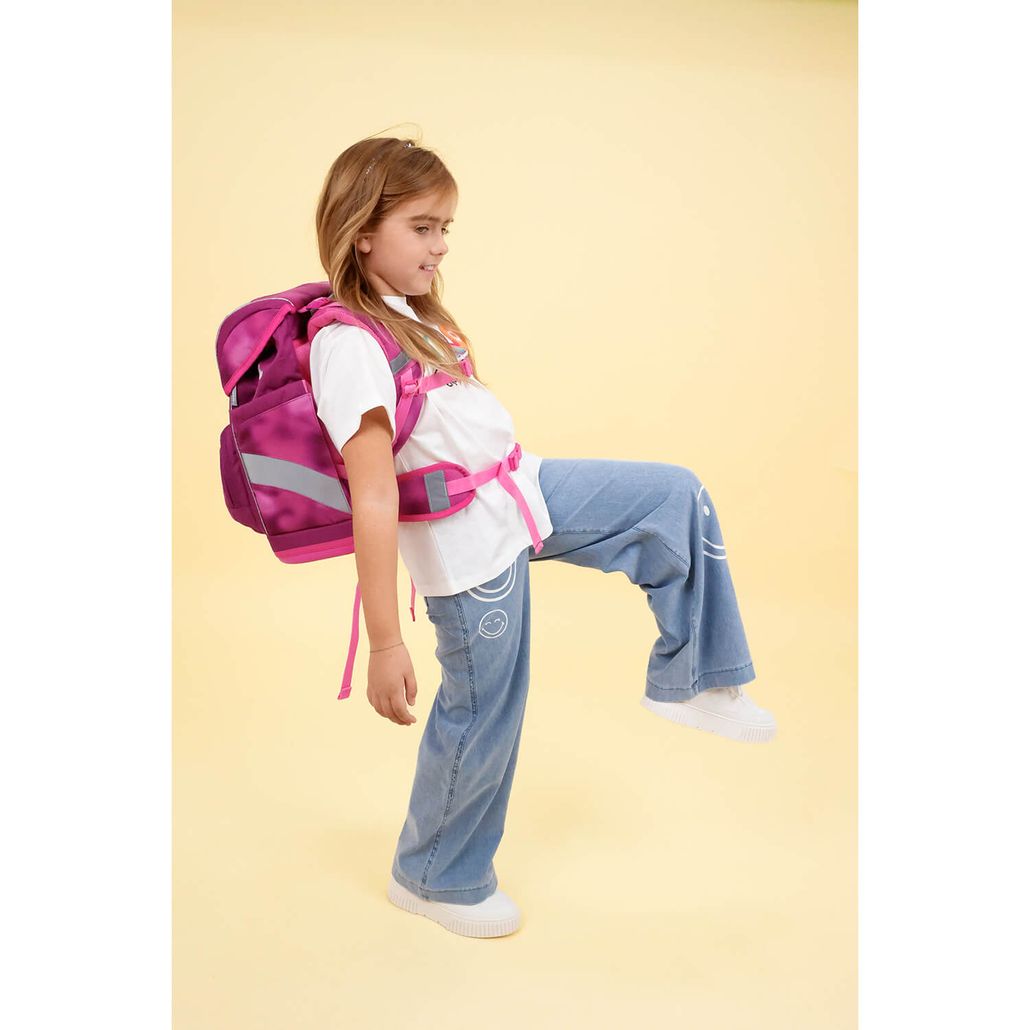 Motion Shiny Pink Schulranzen Set 5 tlg.