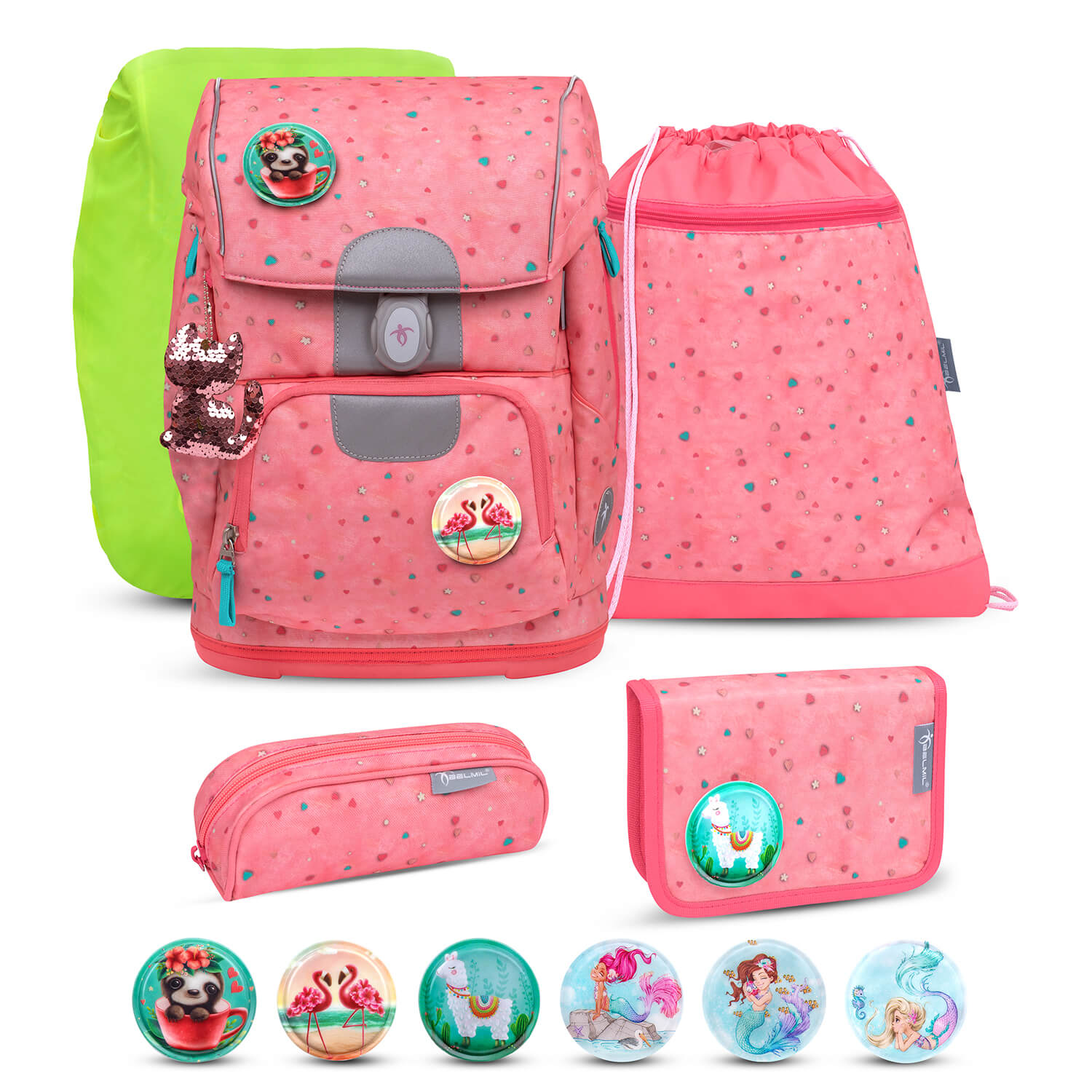 Motion Blue Bird schoolbag set 6 pcs