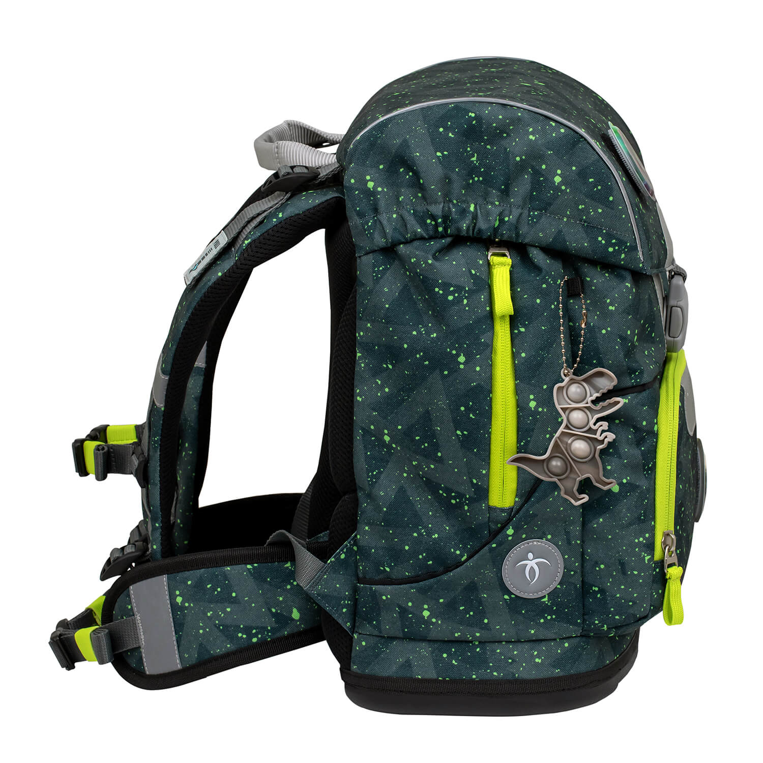 Thermo-foil front pocket of the Belmil Motion school bag, perfect for keeping snacks fresh.