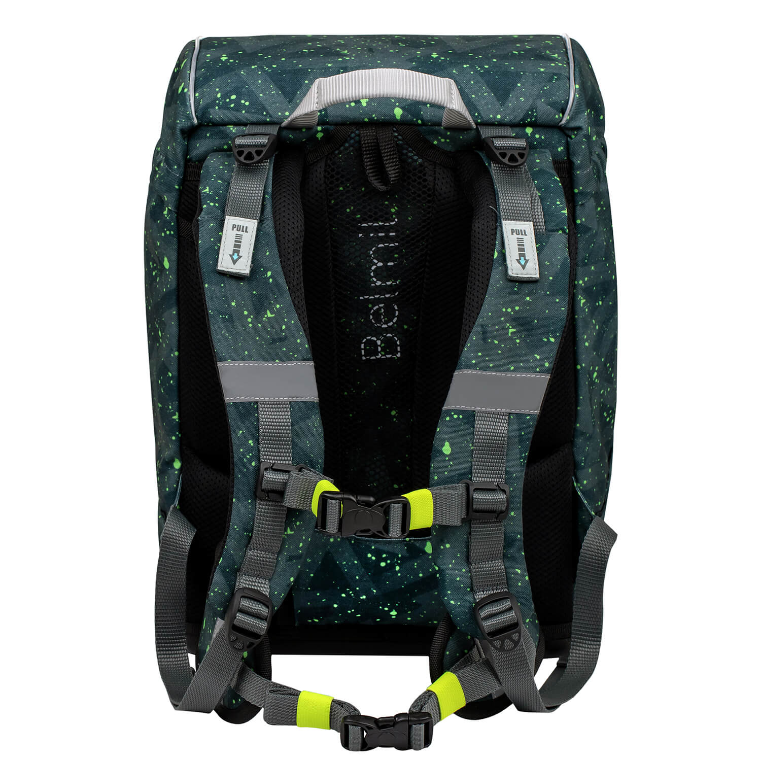 Soft handle and magnetic buckle on the Belmil school bag for easy opening and carrying.