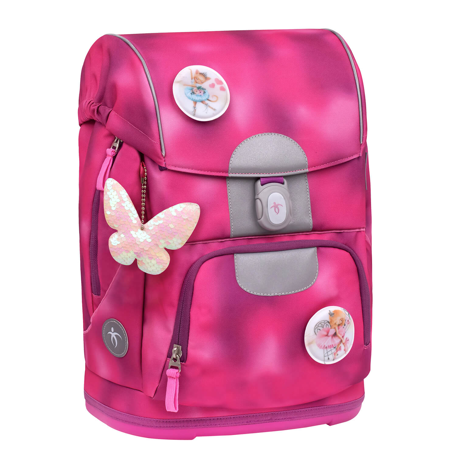 Motion Shiny Pink Schulranzen Set 5 tlg.