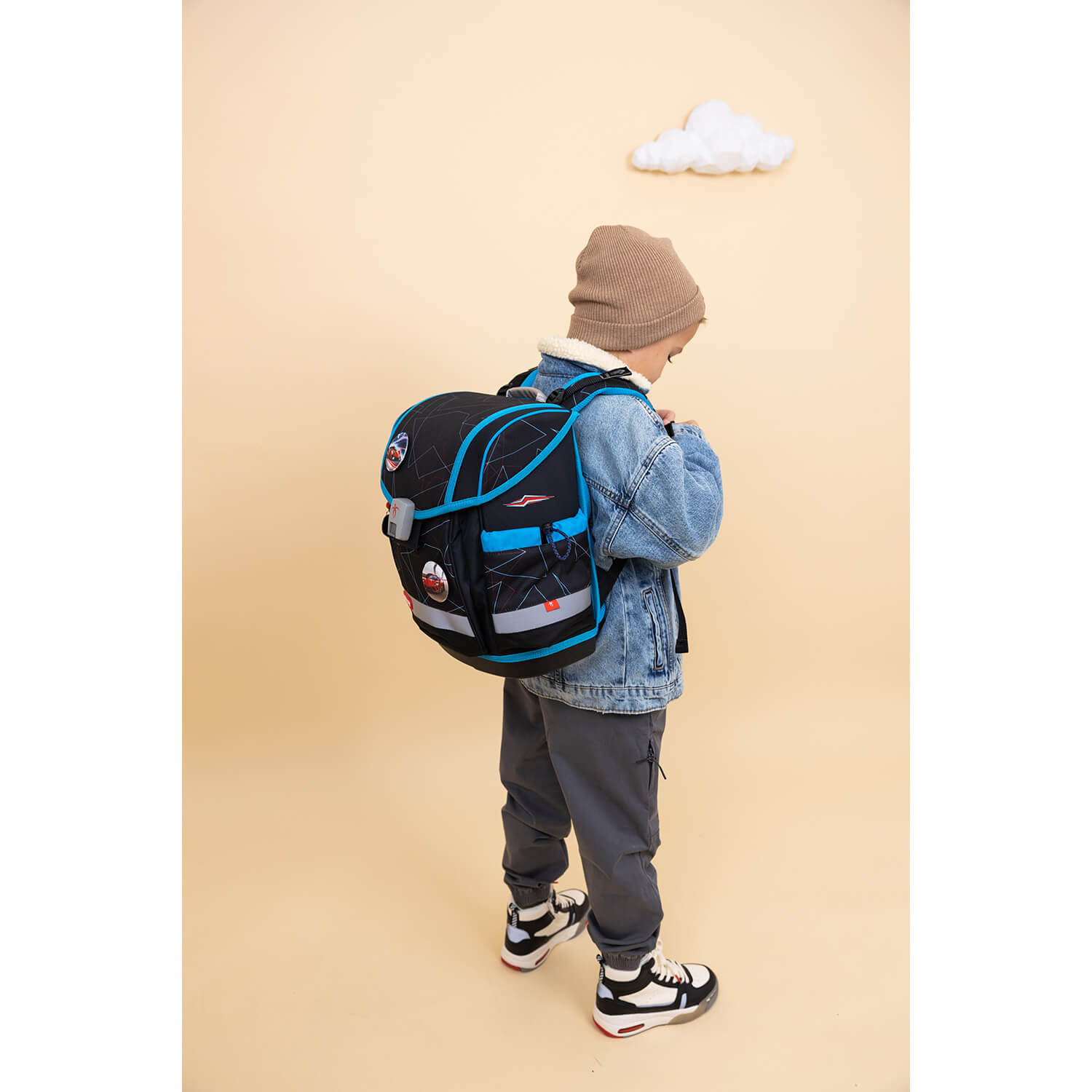 Classy Plus Cars Blue Schulranzen Set 5 tlg.
