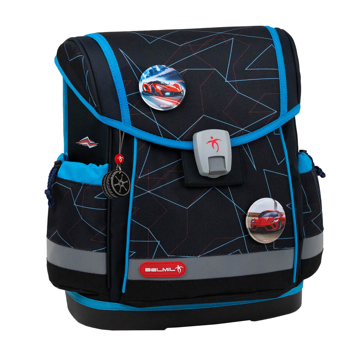 Classy Plus Cars Blue Schulranzen Set 5 tlg.