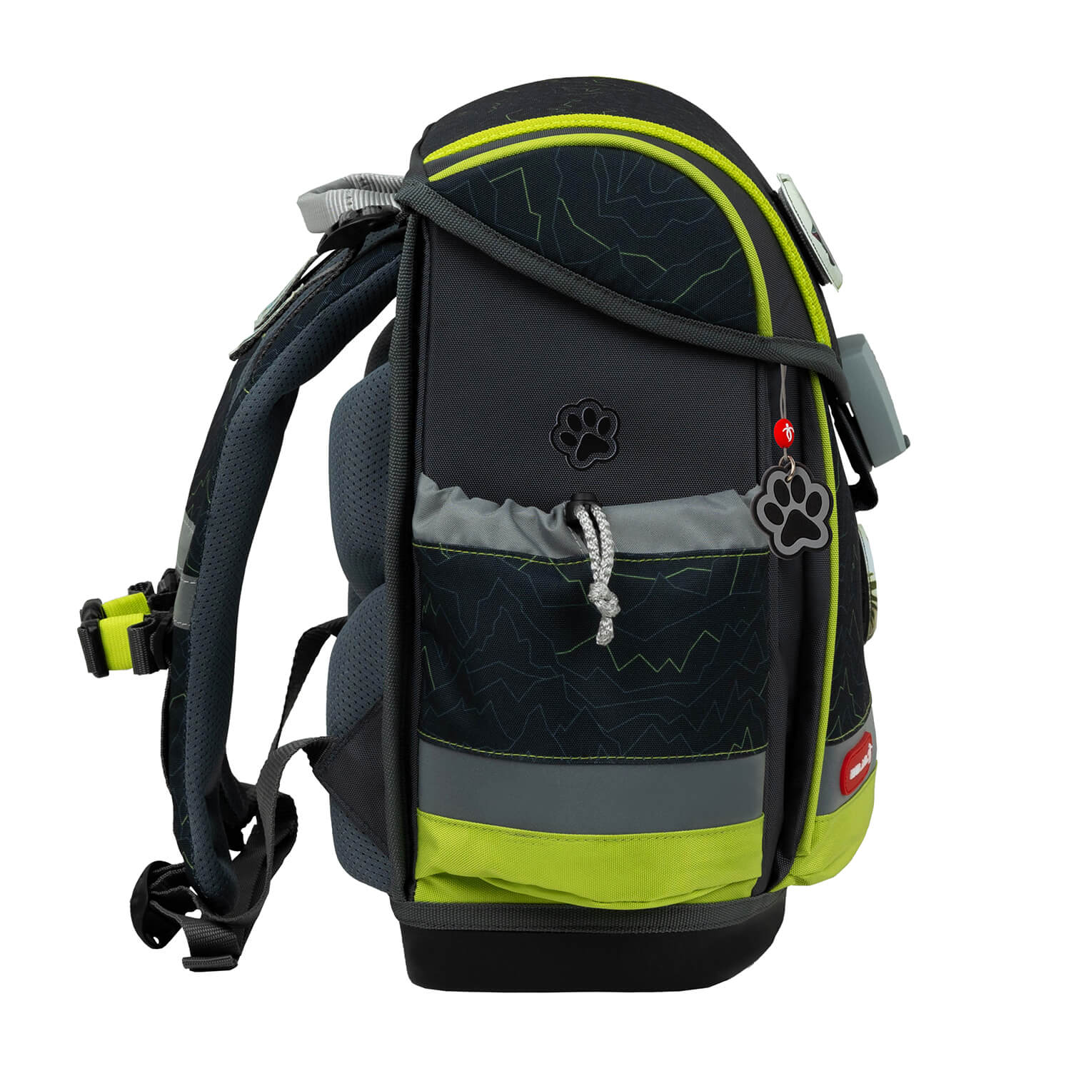 Ergonomic School Bag Set for Boys – Belmil Classy Plus Mountain Lime School Bag Set 5 pcs.