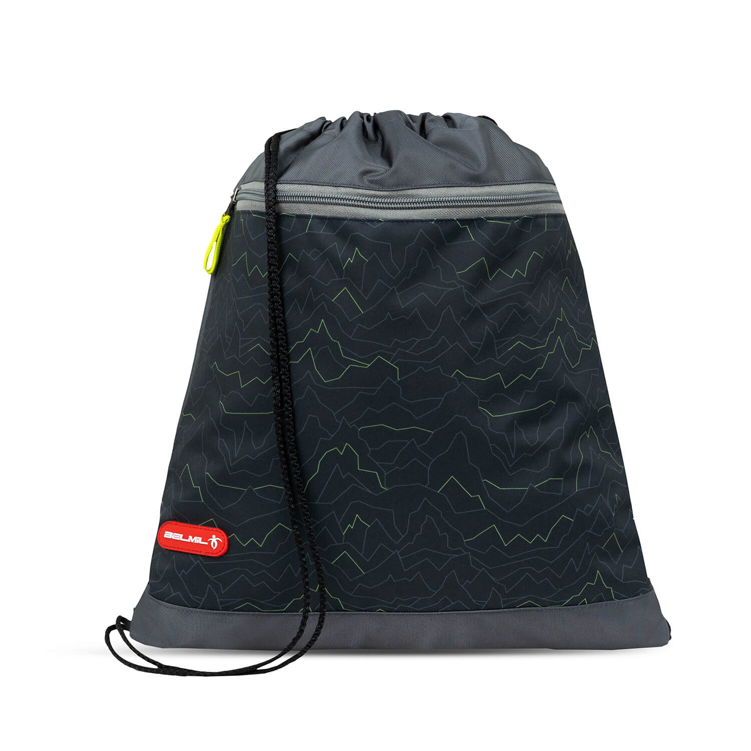 Ergonomic School Bag Set for Boys – Belmil Classy Plus Mountain Lime School Bag Set 5 pcs.