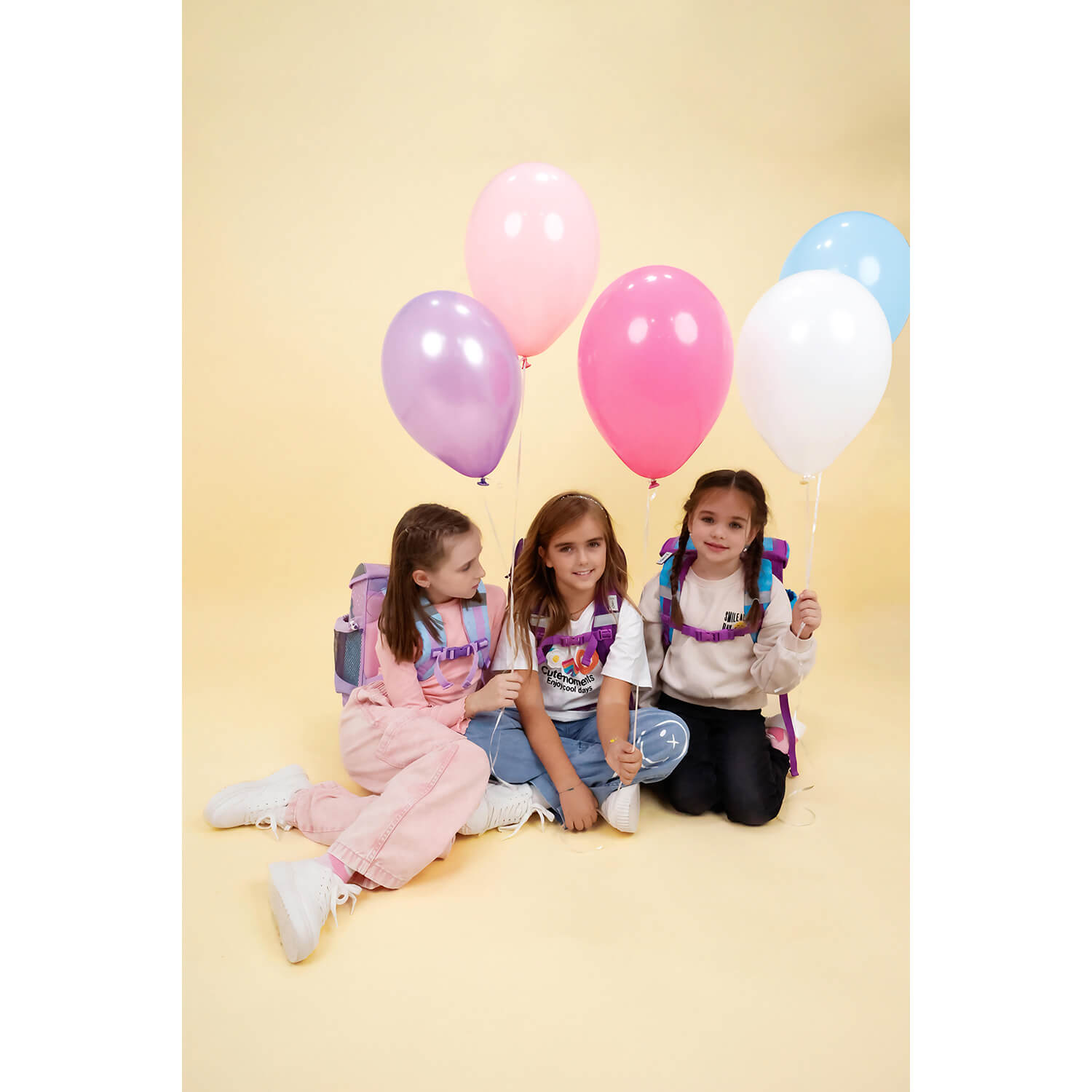 The Belmil Classy Plus Ergonomic School Bag Set for Girls “Under The Sea” Design + Unicorn Raincoat – 6-Piece Back-Friendly Starter Set with adjustable shoulder straps.