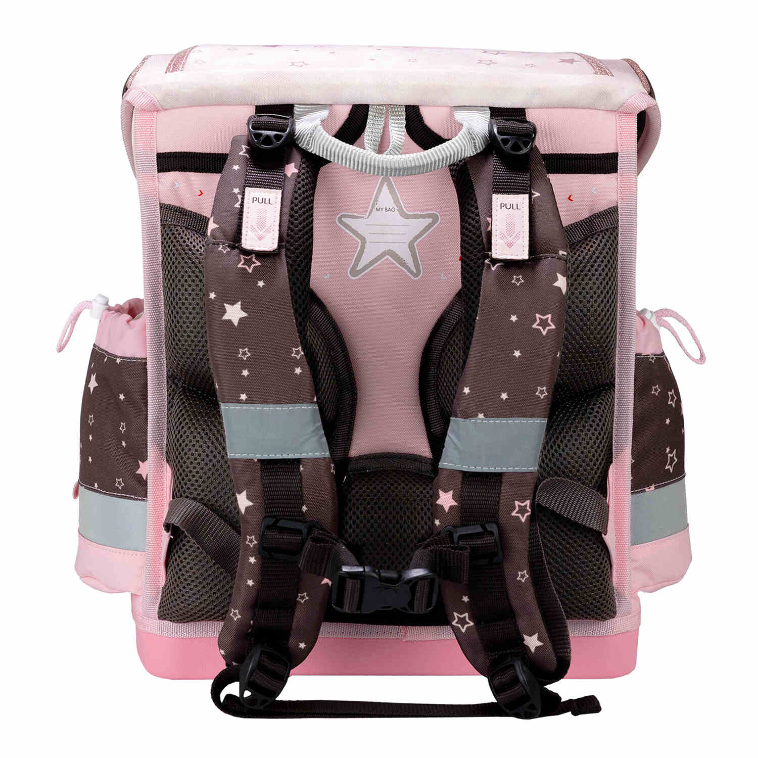 The Belmil Classy Plus Champion Horses schoolbag set 4 pcs with colorful patterns and comfortable padded back for carrying ease.