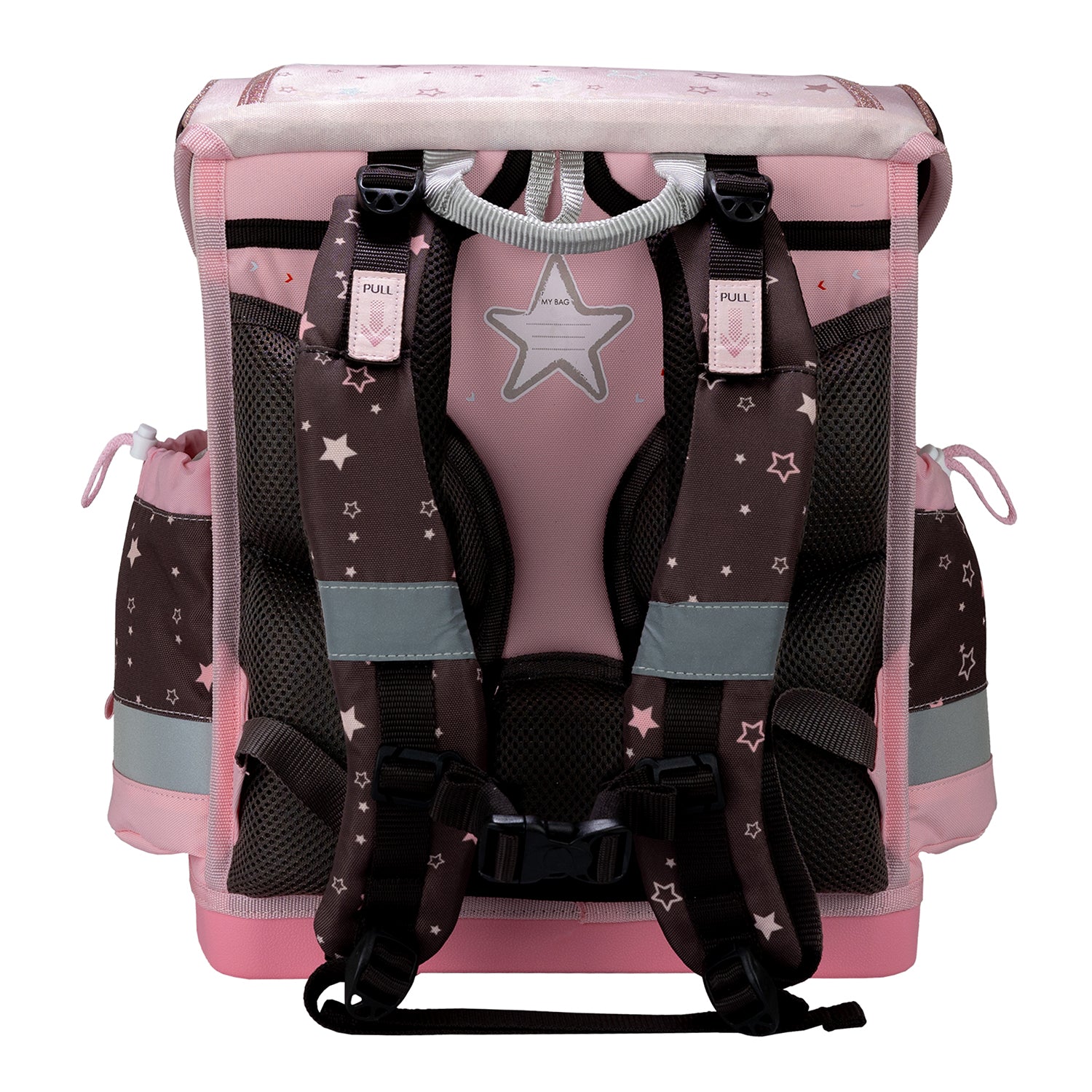Belmil Classy Plus Champion Horses School Bag Set for Girls featuring the Forest patch set with interchangeable animal designs.