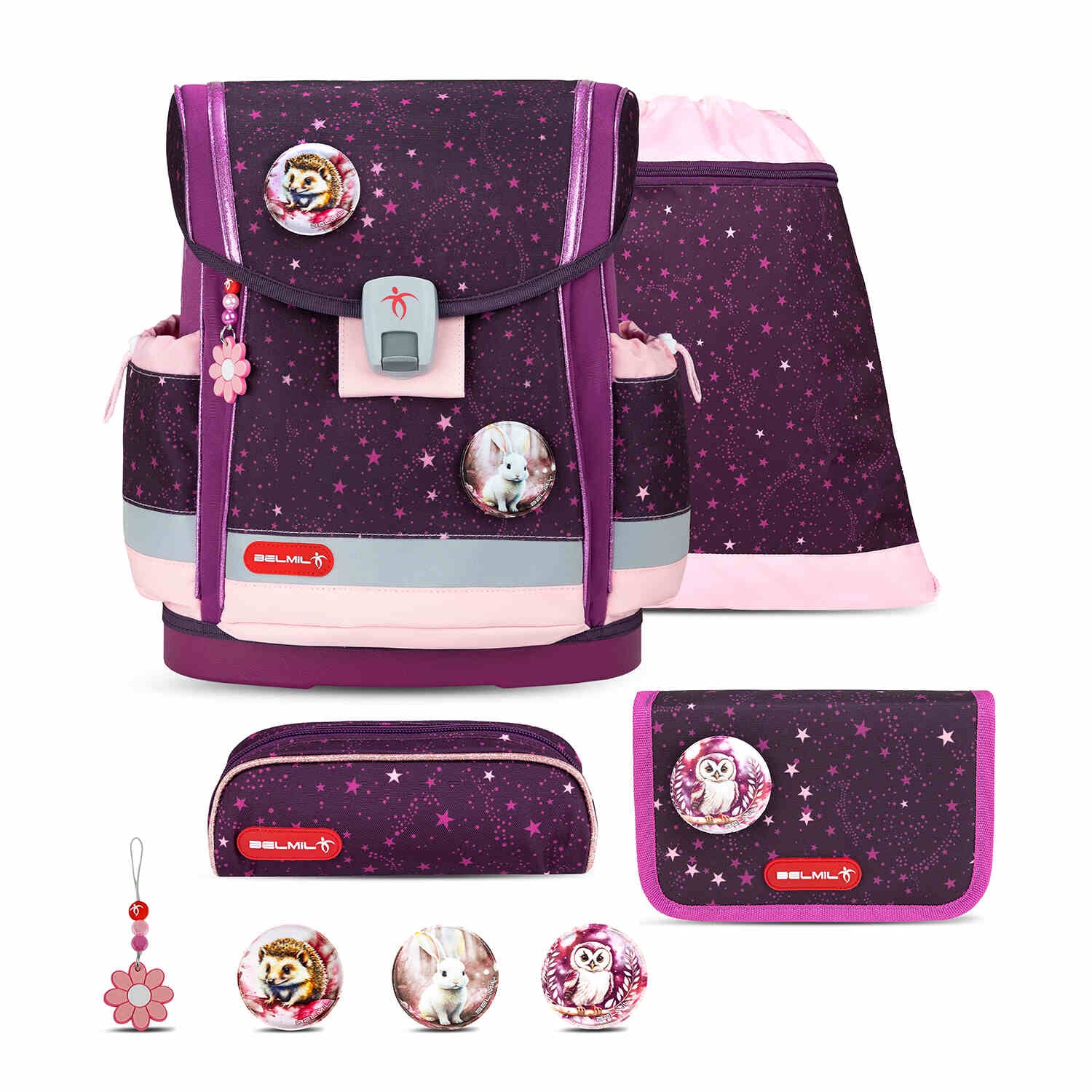 Classy Plus Magical Stars Schulranzen Set 4 tlg.