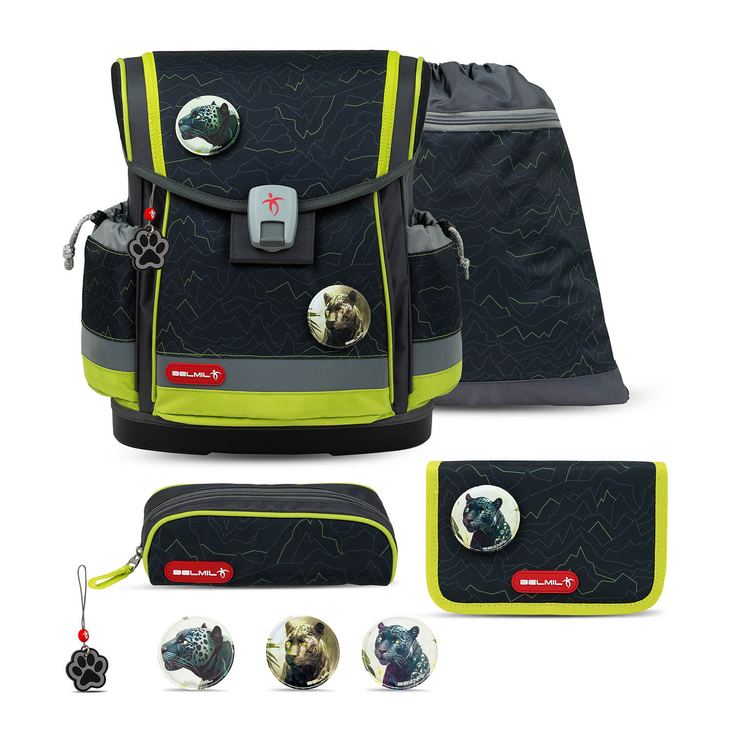 Classy Plus Mountain Lime Schulranzen Set 5 tlg.