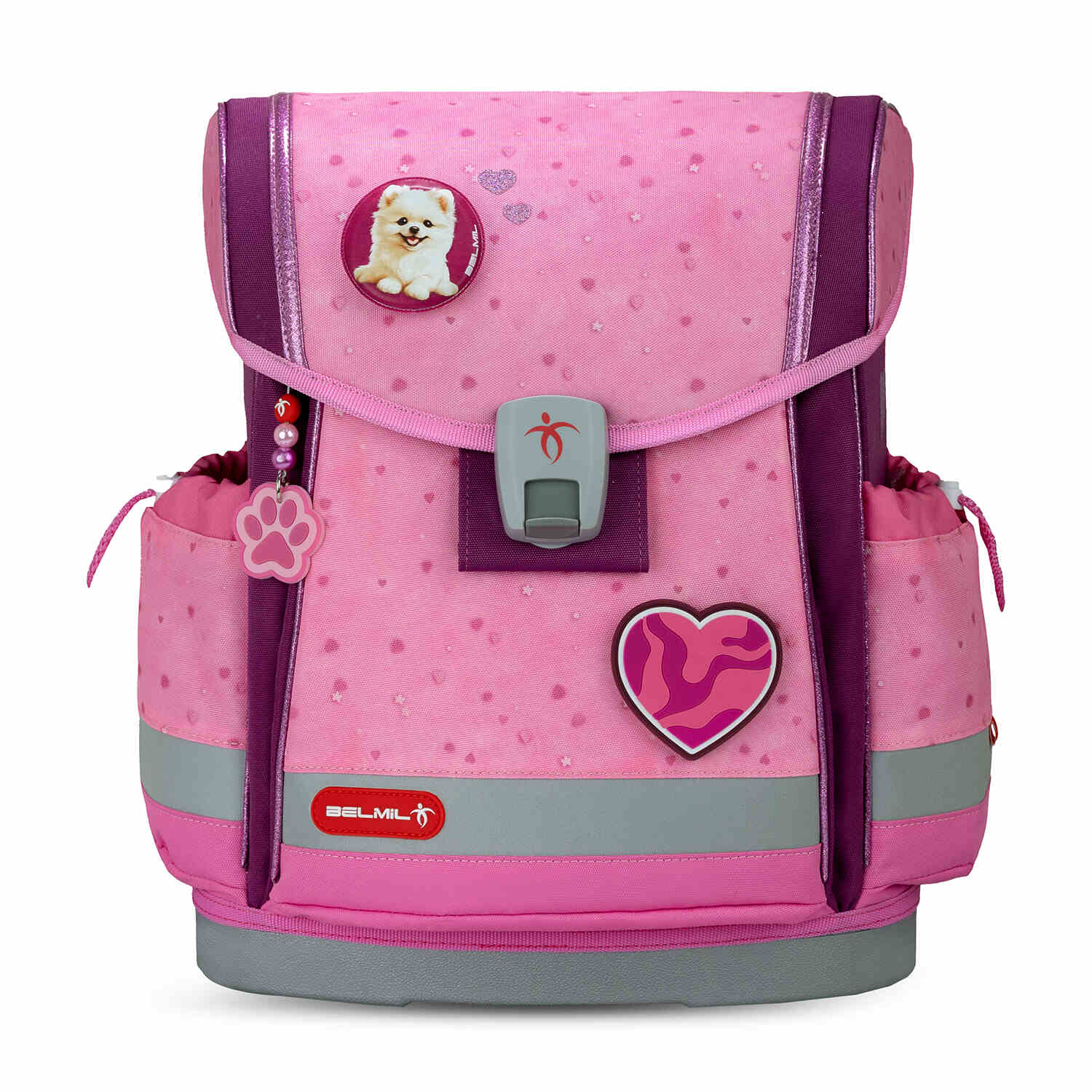Velcro Gummi Patch Super Pink Heart