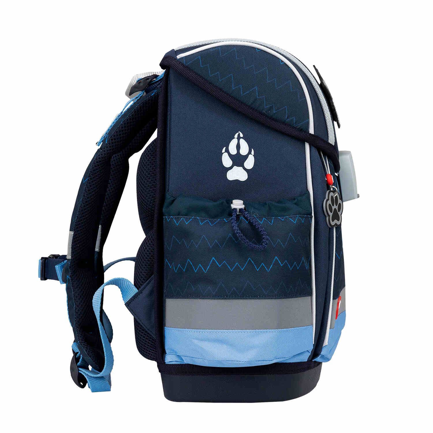 Children's Ergonomic School Bag Set for Boys – Belmil Classy Plus Wolves School Bag Set 5 pcs with easy-to-use Fidlock magnetic buckle.