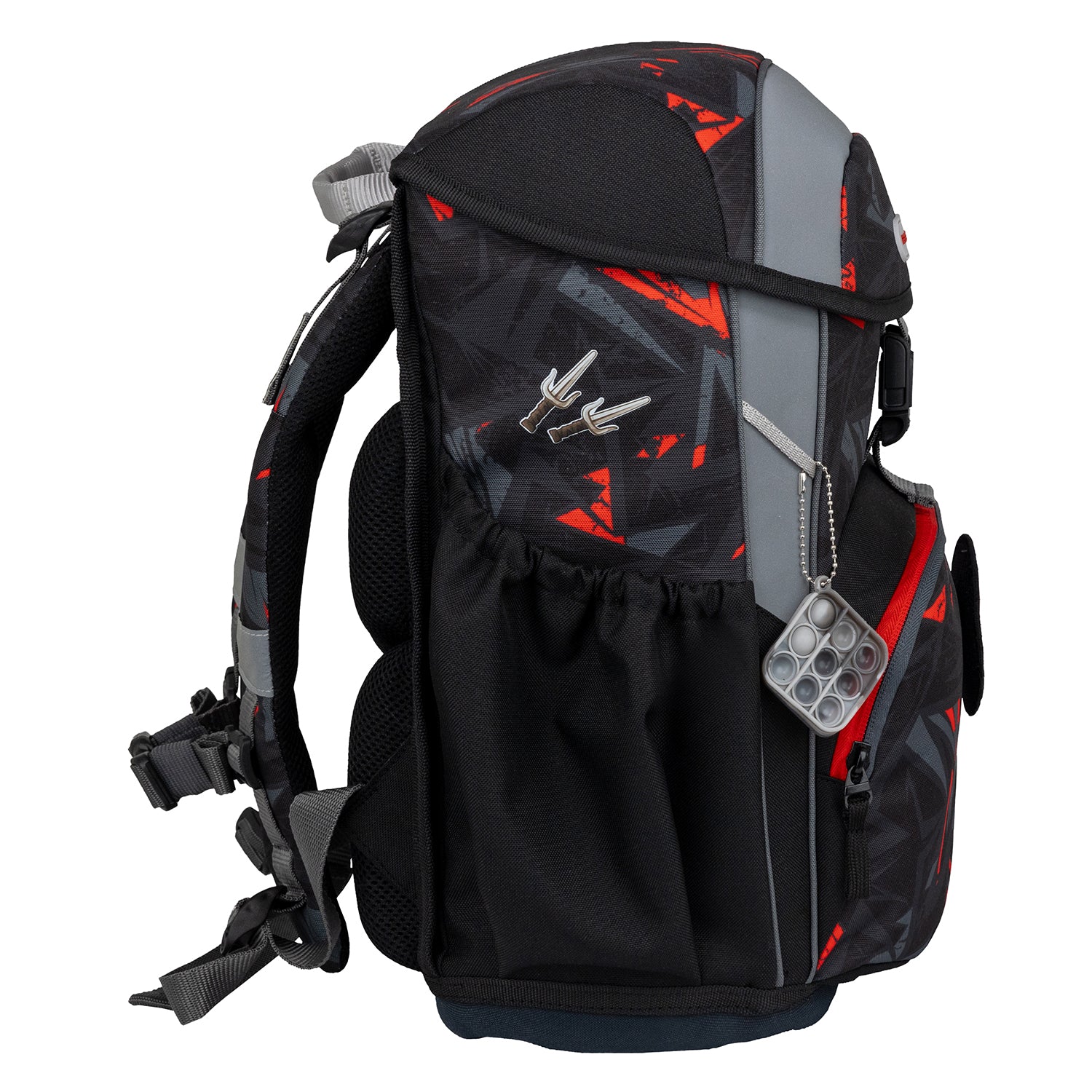 Back view of the Ergonomic School Bag Set for Boys – Belmil Maxi Ninja School Bag Set 5 pcs showing adjustable shoulder straps.