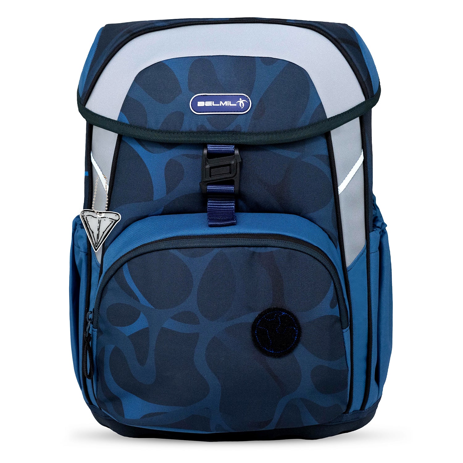 Belmil Maxi "Wave Storm" School Bag Set for Boys including dinosaur raincoat – perfect for school adventures.