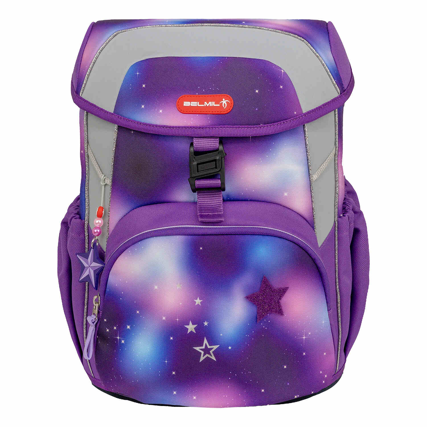 The Ergonomic School Bag Set for Girls – Belmil Maxi Shining Fairy schoolbag set 5 pcs with water bottle pockets and rain cover.