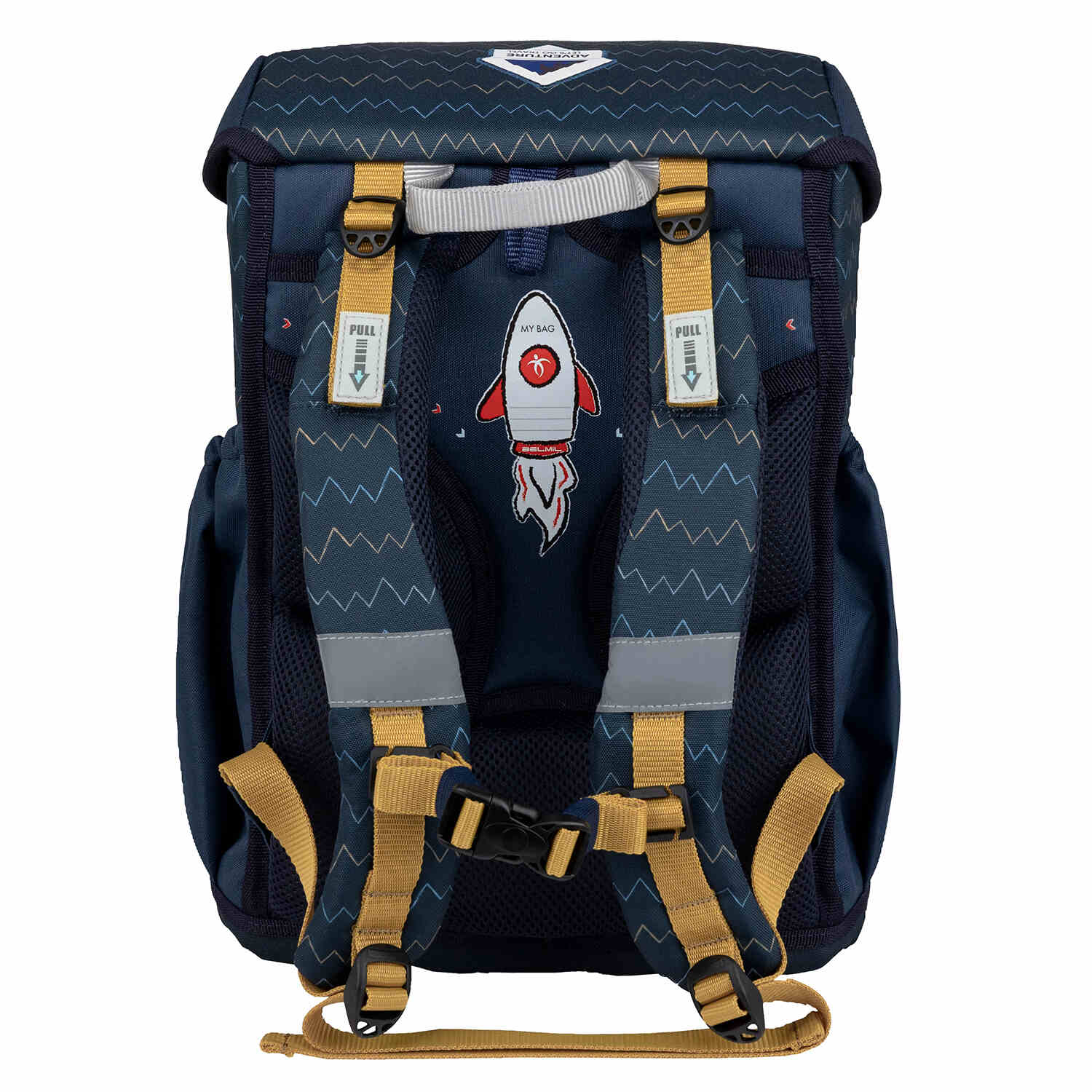 Stylish pencil cases included in the Belmil Maxi Pack Wolfs Ergonomic School Bag Set for Boys – 5-Piece Set + Interchangeable Wolf Patch Set.