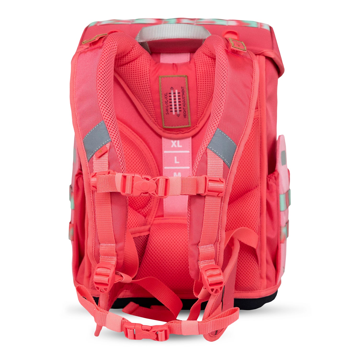 Adjustable shoulder straps of the Premium Belmil School Bag Set for Girls – Maxi Plus Aurora schoolbag set 6 pcs designed for a perfect fit.