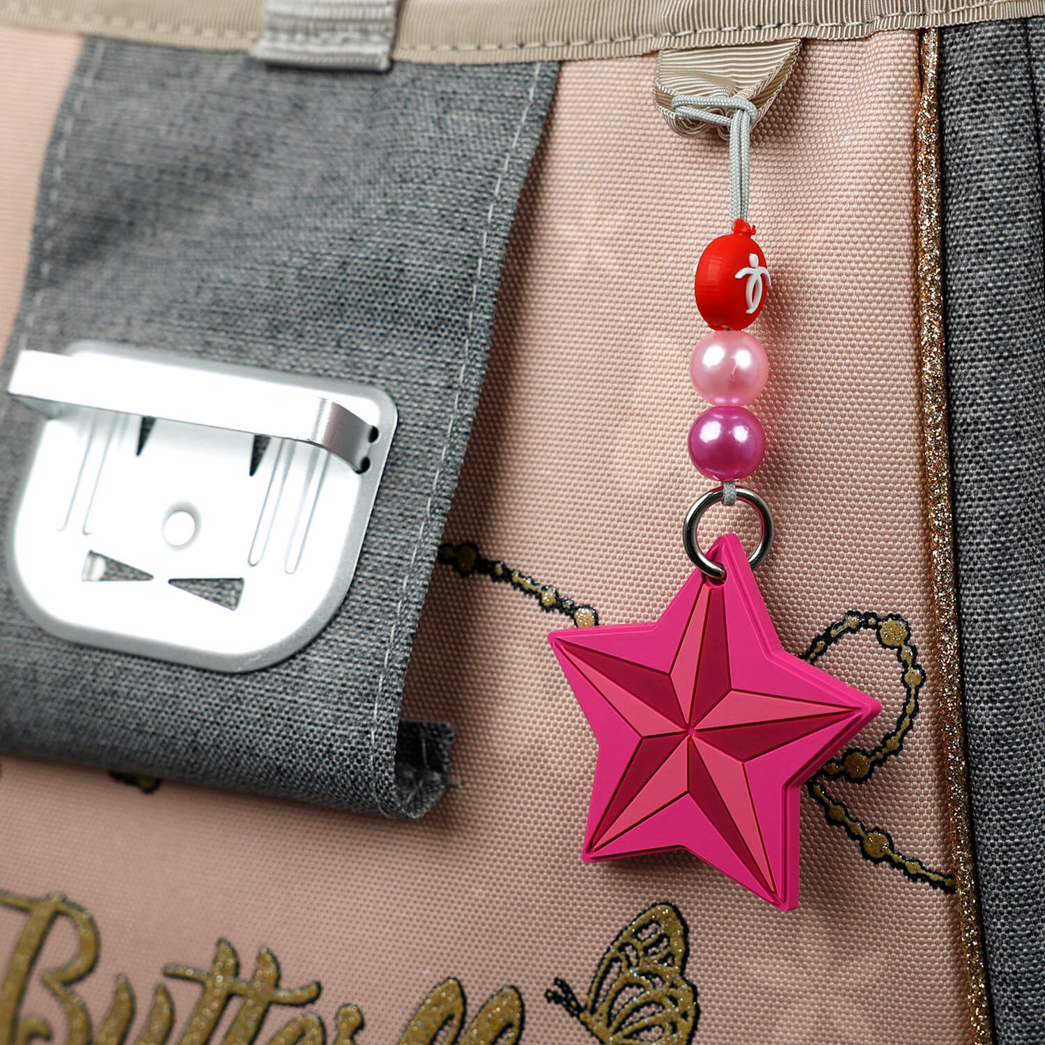 Schlüsselhalter Pink Star