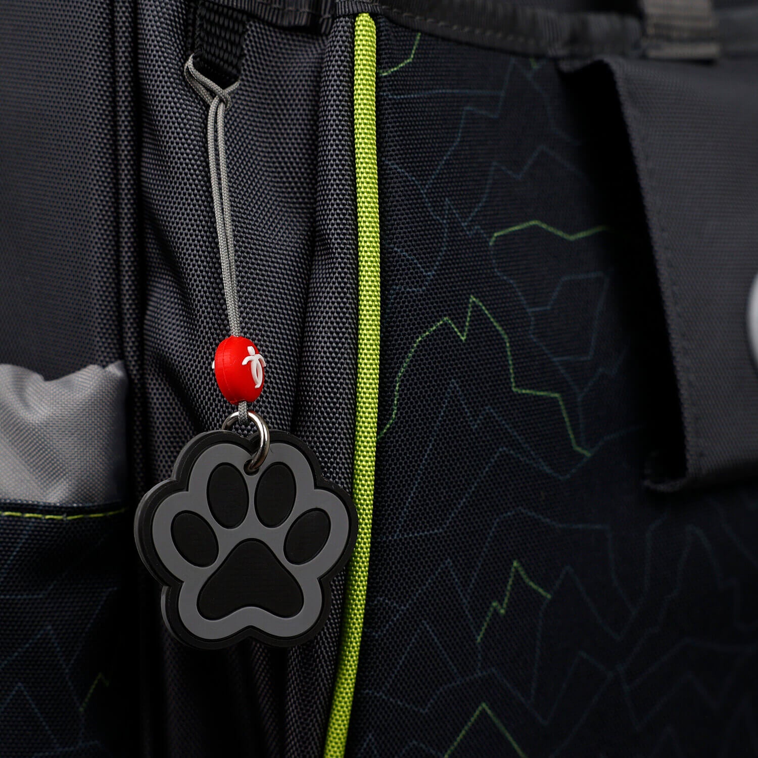 Keychain Black and Gray Paw