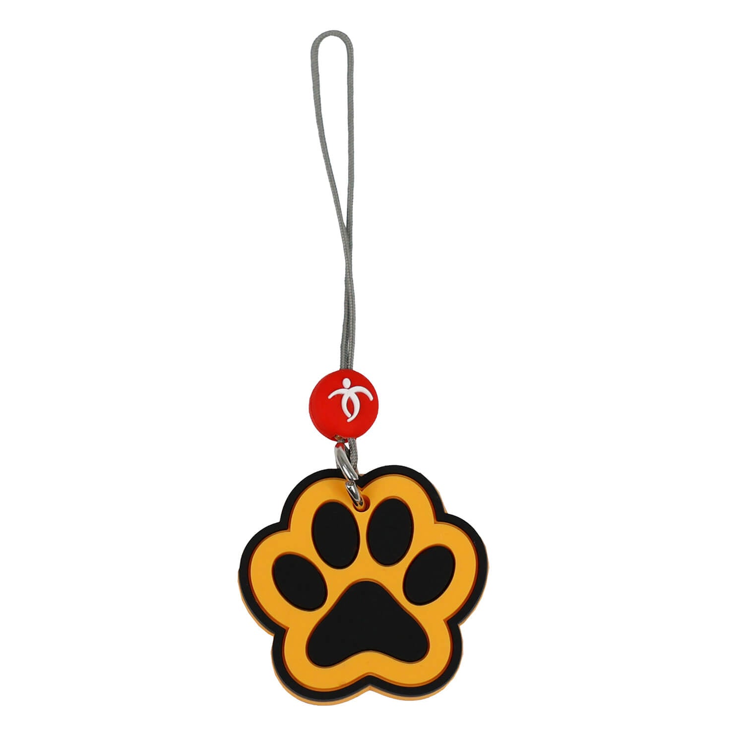 Keychain Black and Orange Paw