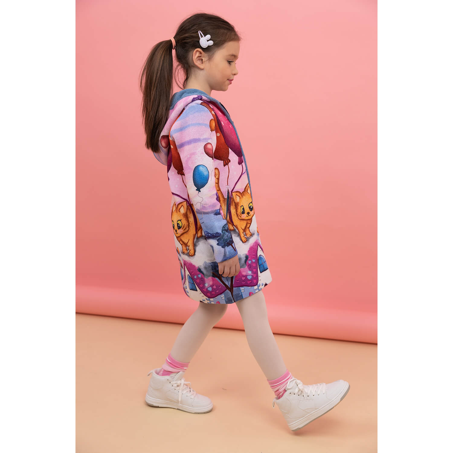 Premium Cats and Ballons Cardigan