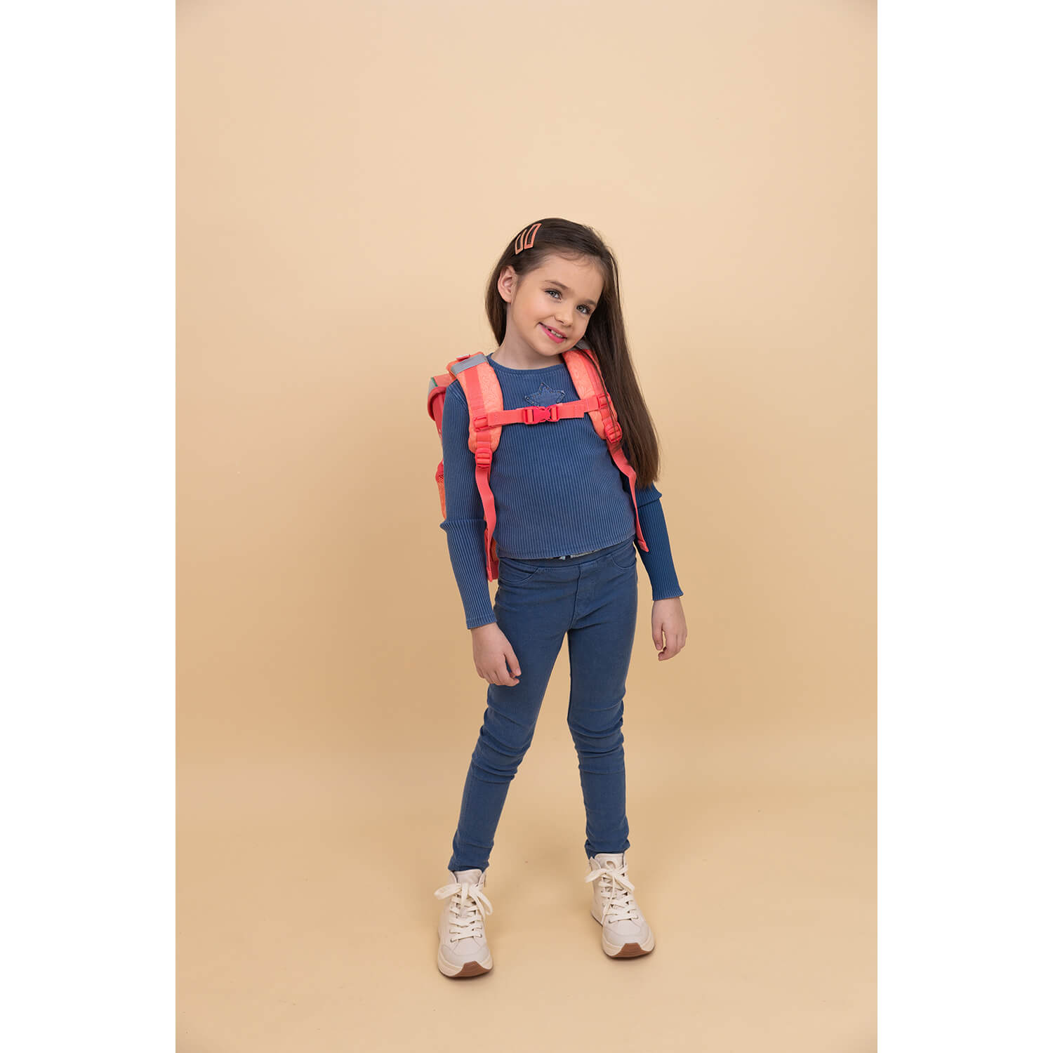 Highlighted features of the Belmil Mini-Fit Ergonomic School Bag Set “Sea Queen” Design + Unicorn Raincoat – 5-Piece Compact and Comfortable School Starter Set with breathable padding and safe metal buckle.
