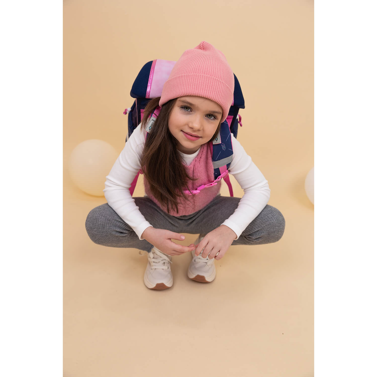 Close-up of the Belmil Ergonomic School Bag Set for Girls “Amazing Horse” Design + Unicorn Raincoat – 4-Piece Back-to-School Bundle highlighting the light and ergonomic features.