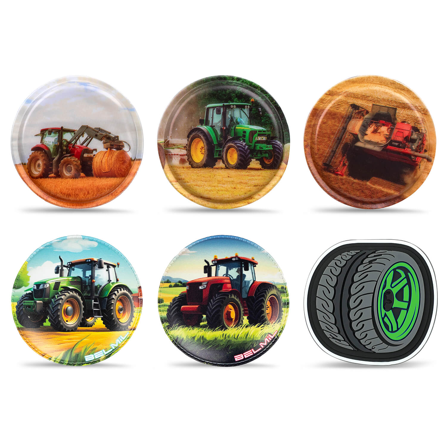 Belmil Patch Set – 6-Piece Velcro Patches "Farm Life"