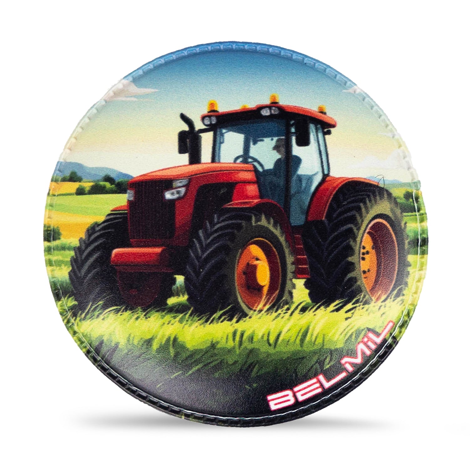 Creative use of Belmil Patch Set – 3-Piece Velcro Patches 'Hardworking Farmer' on a tote bag, adding a playful touch with farm imagery.