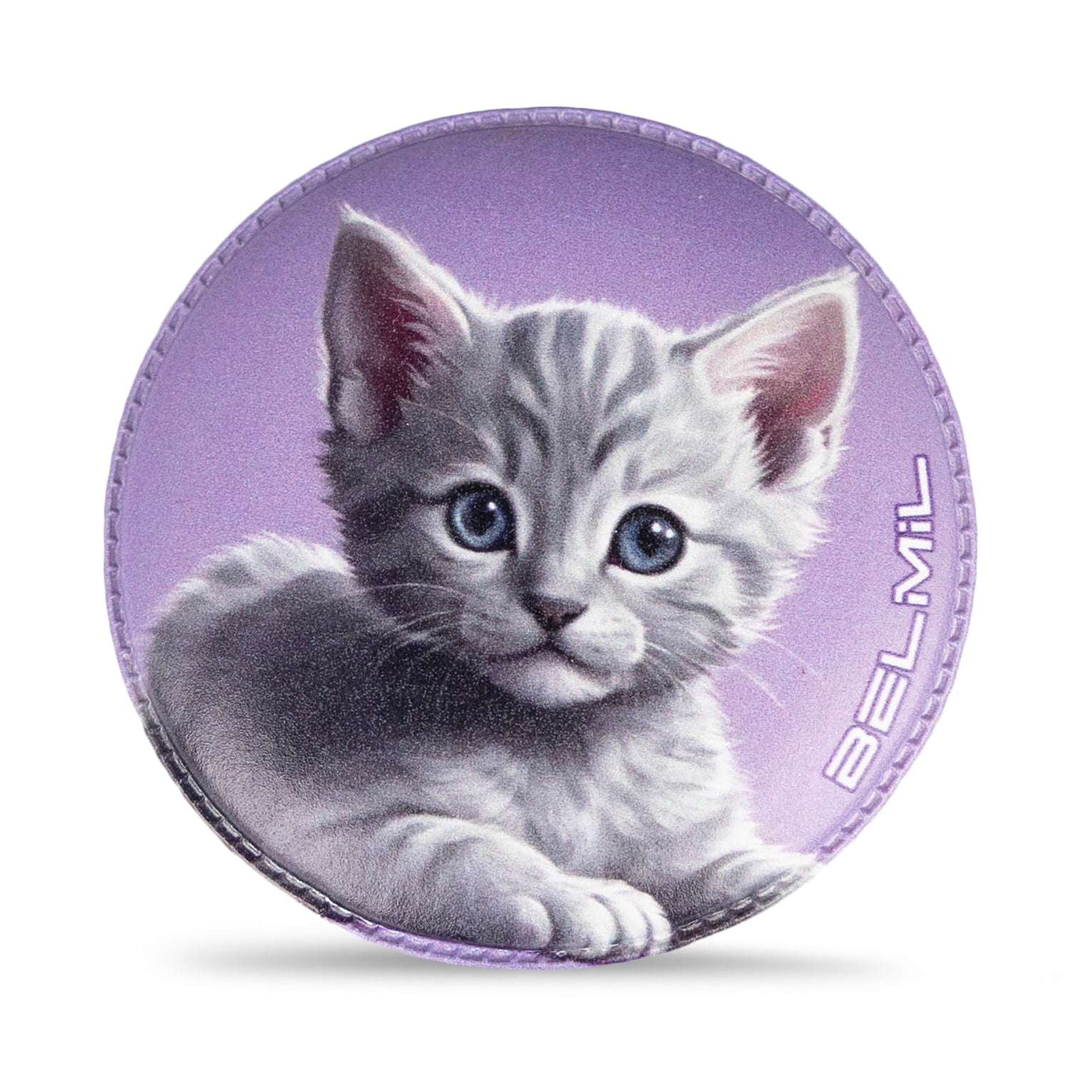 Bold purple heart patch from the Belmil Patch Set – 3-Piece Velcro Patches "My Purple Pets" perfect for personalizing your bags.