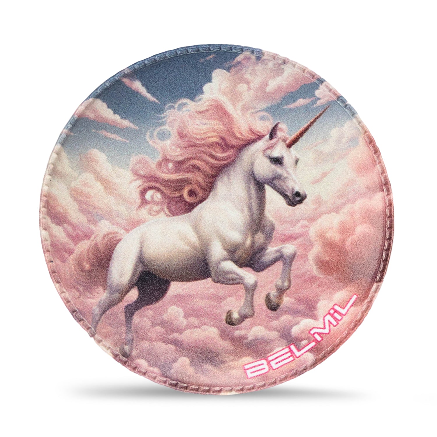 Three pieces from the Belmil Patch Set – 3-Piece Velcro Patches 'Pegasus in My Dreams', designed to add whimsy to any backpack or accessory.