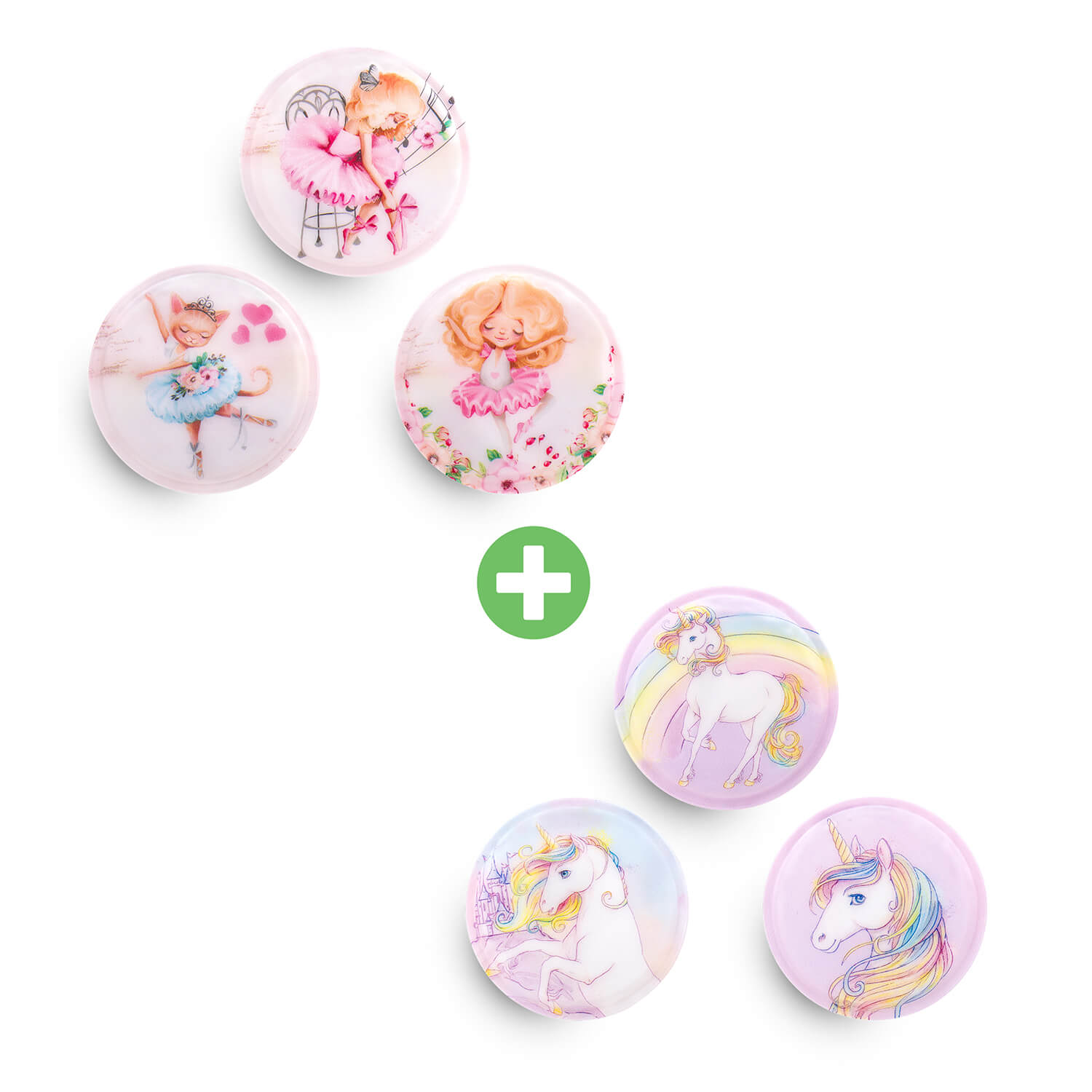Patch Set Balett mit GRATIS Unicorn Patch Set