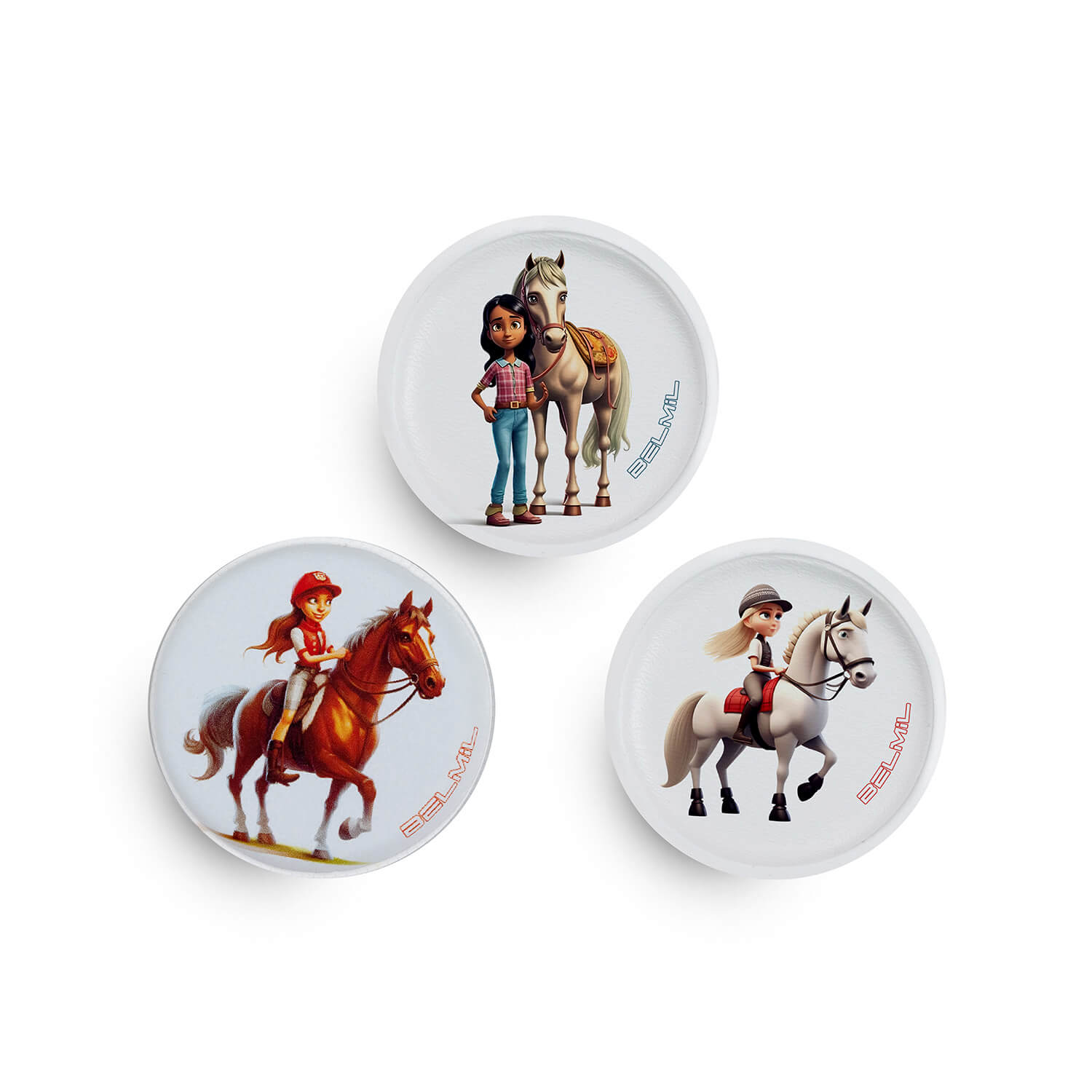 Patch set 3 pcs Lovely Horse