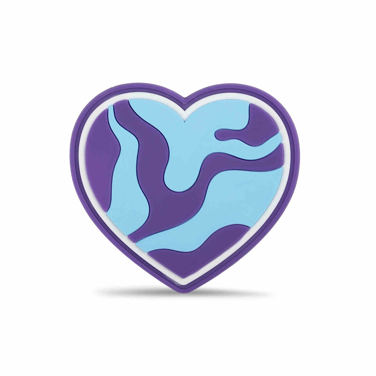 Velcro Gummi Patch Purple Heart