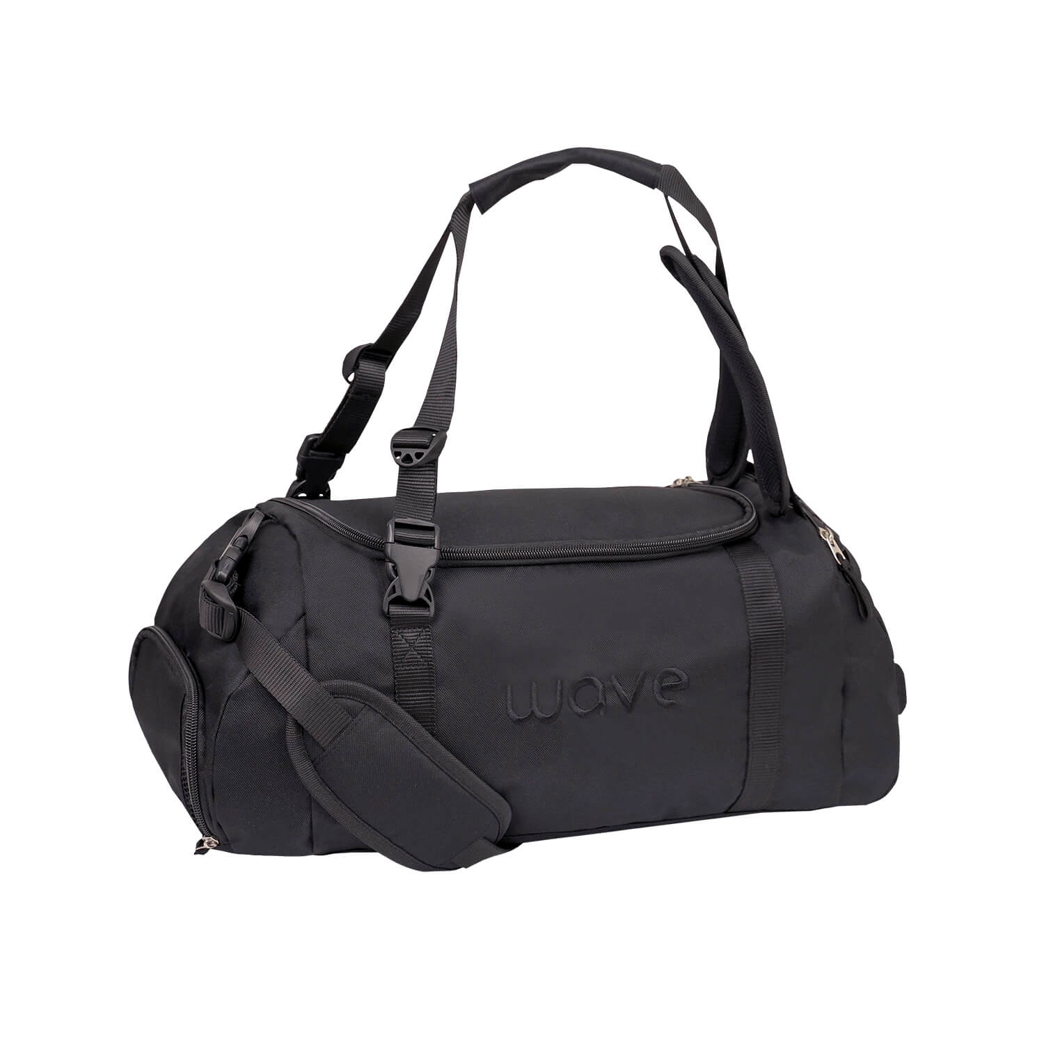 Wave Posh Black Duffel bag