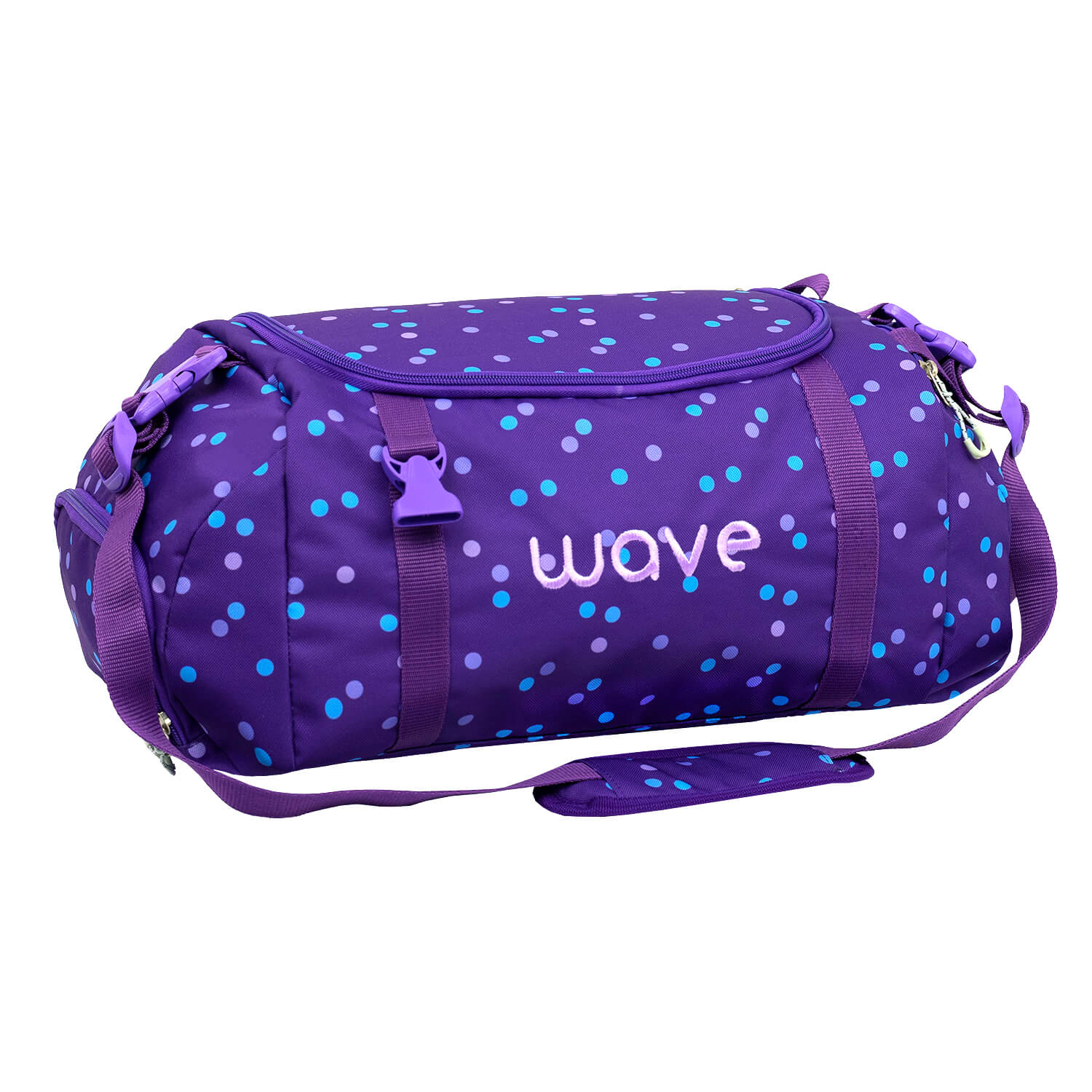 Wave Infinity Purple Dots school backpack Set 3 Pcs