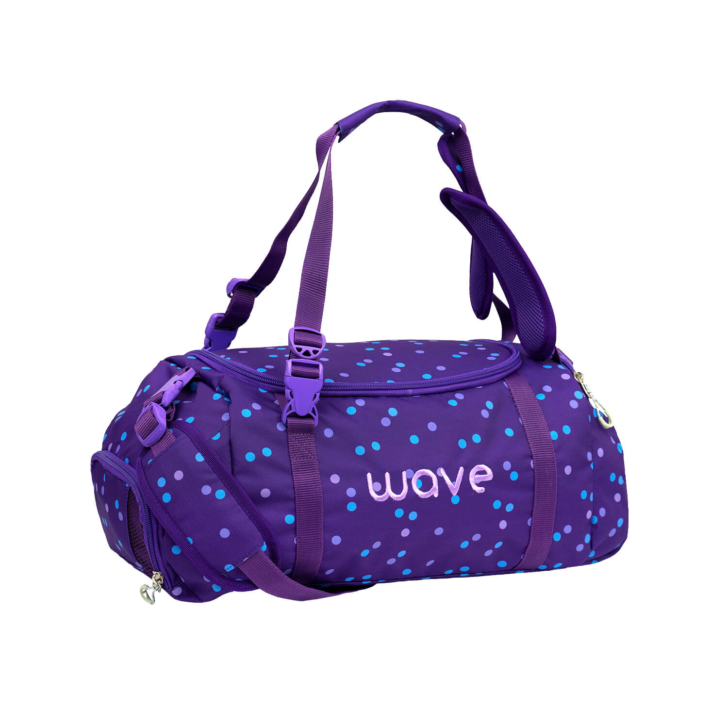 Wave Purple Dots Duffel bag