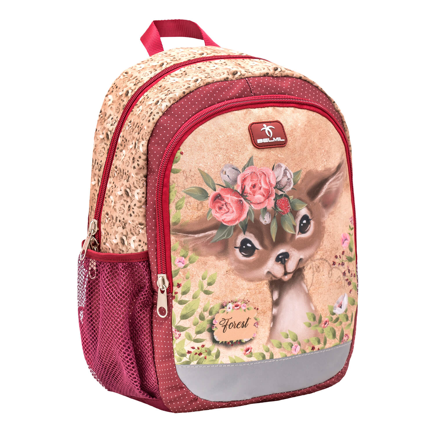 Kiddy Plus Animal Forest Bambi Kindergarten Bag mit GRATIS Storage box