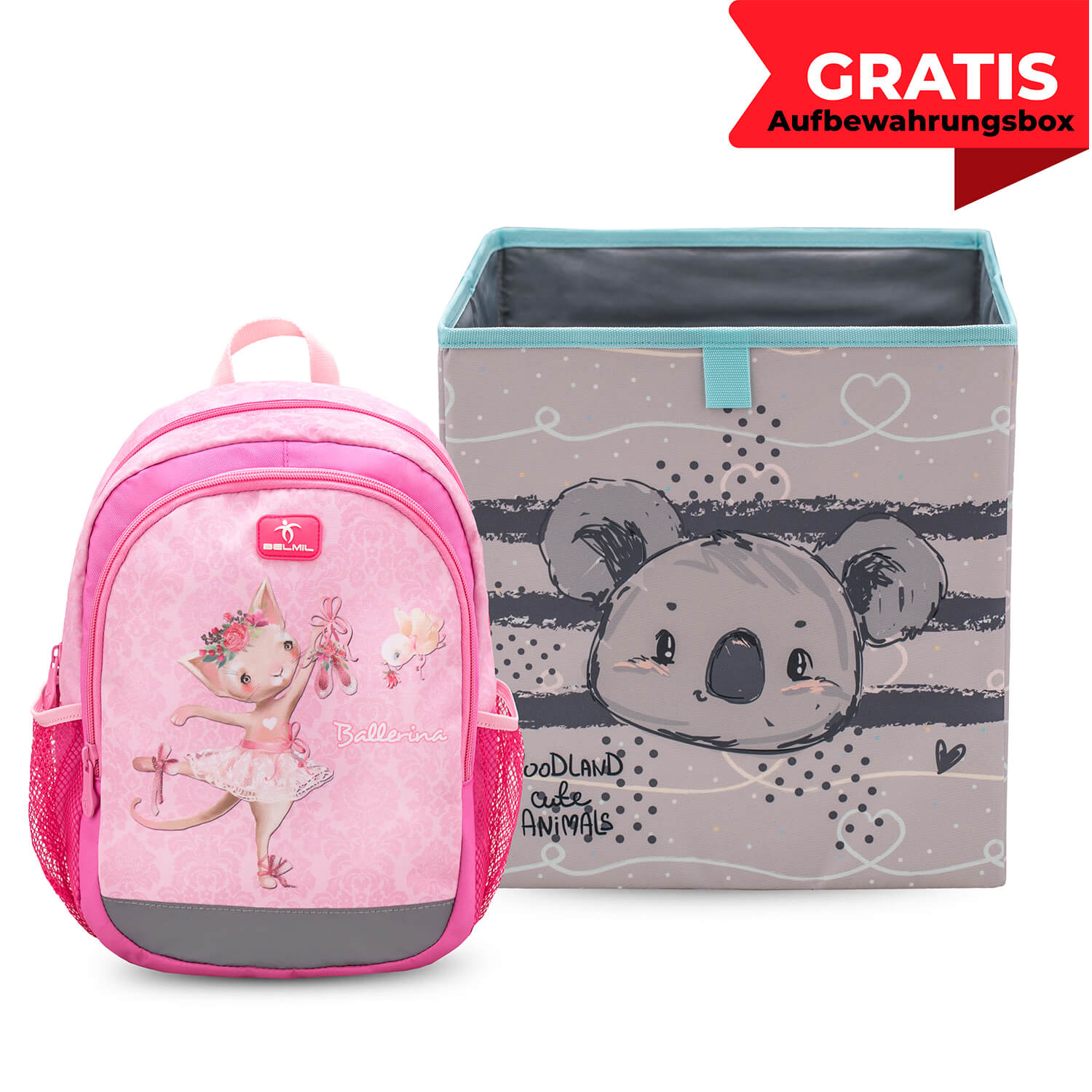 Kiddy Plus Ballerina Kindergarten Bag with GRATIS Storage box