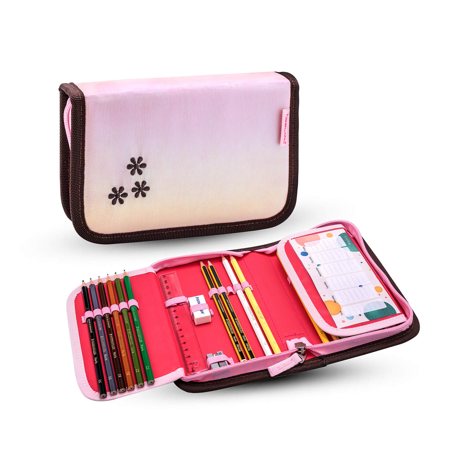 Pencil case Cherry Blossom with GRATIS Gym bag Cherry Blossom