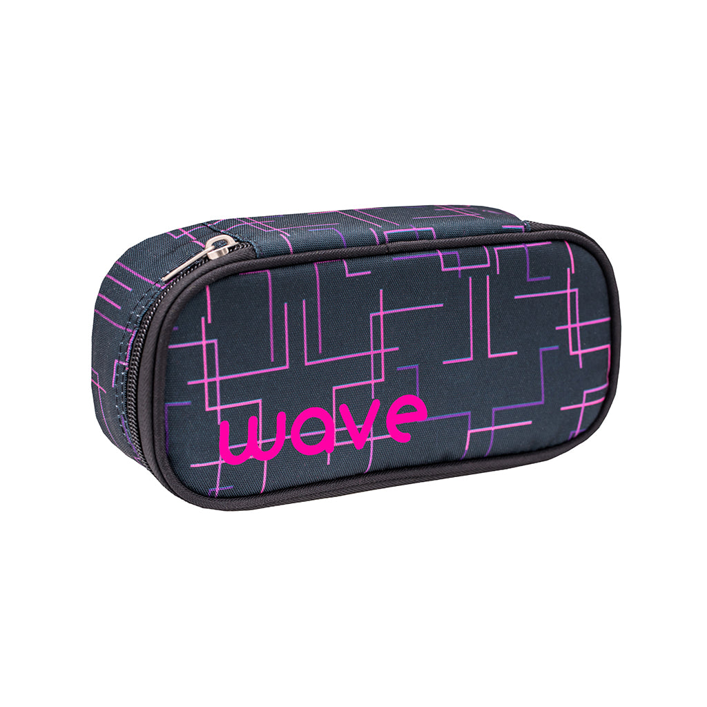 Wave Cubic Pink Pencil pouch