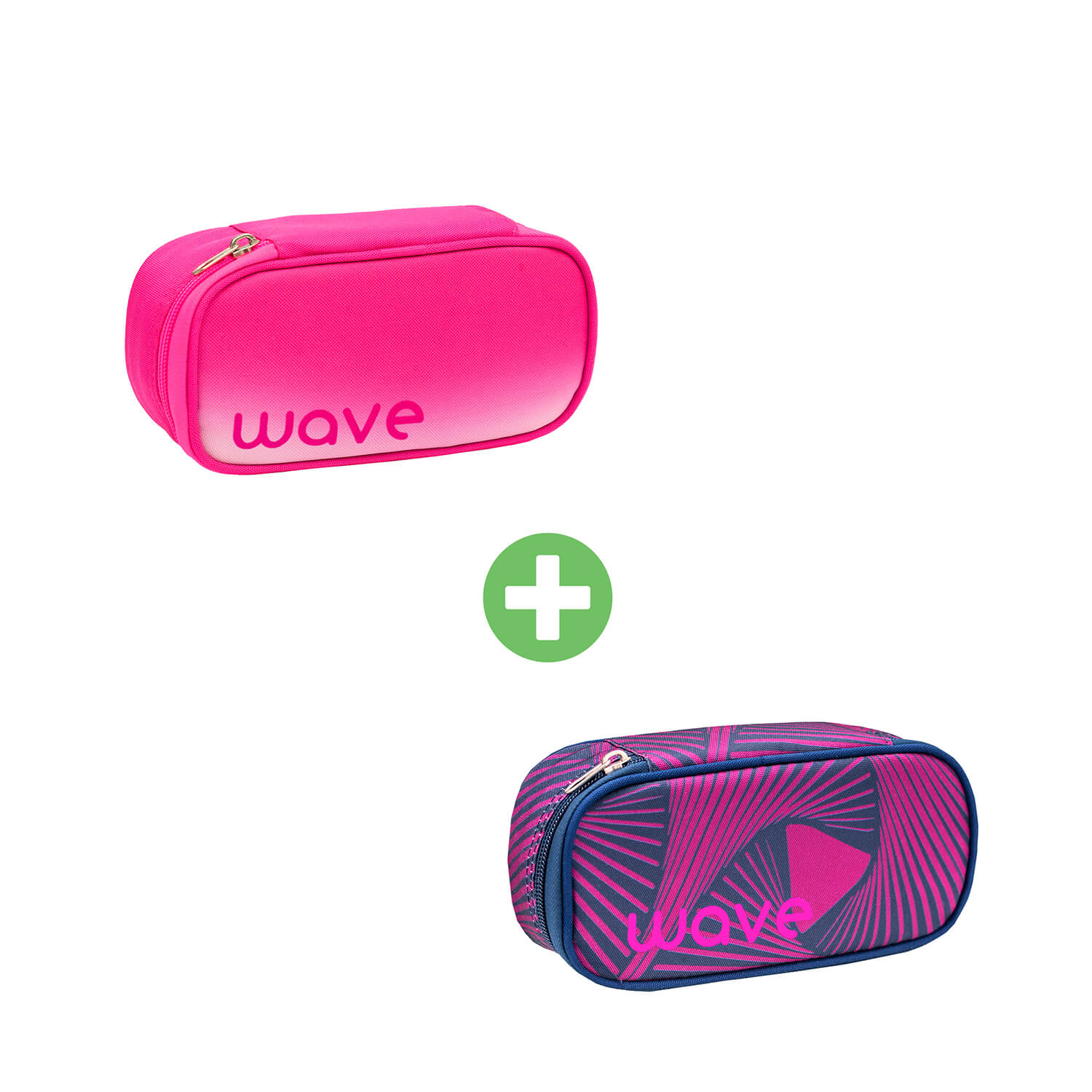 WAVE pencil pouch Ombre light pink - Chaos with GRATIS pencil pouch