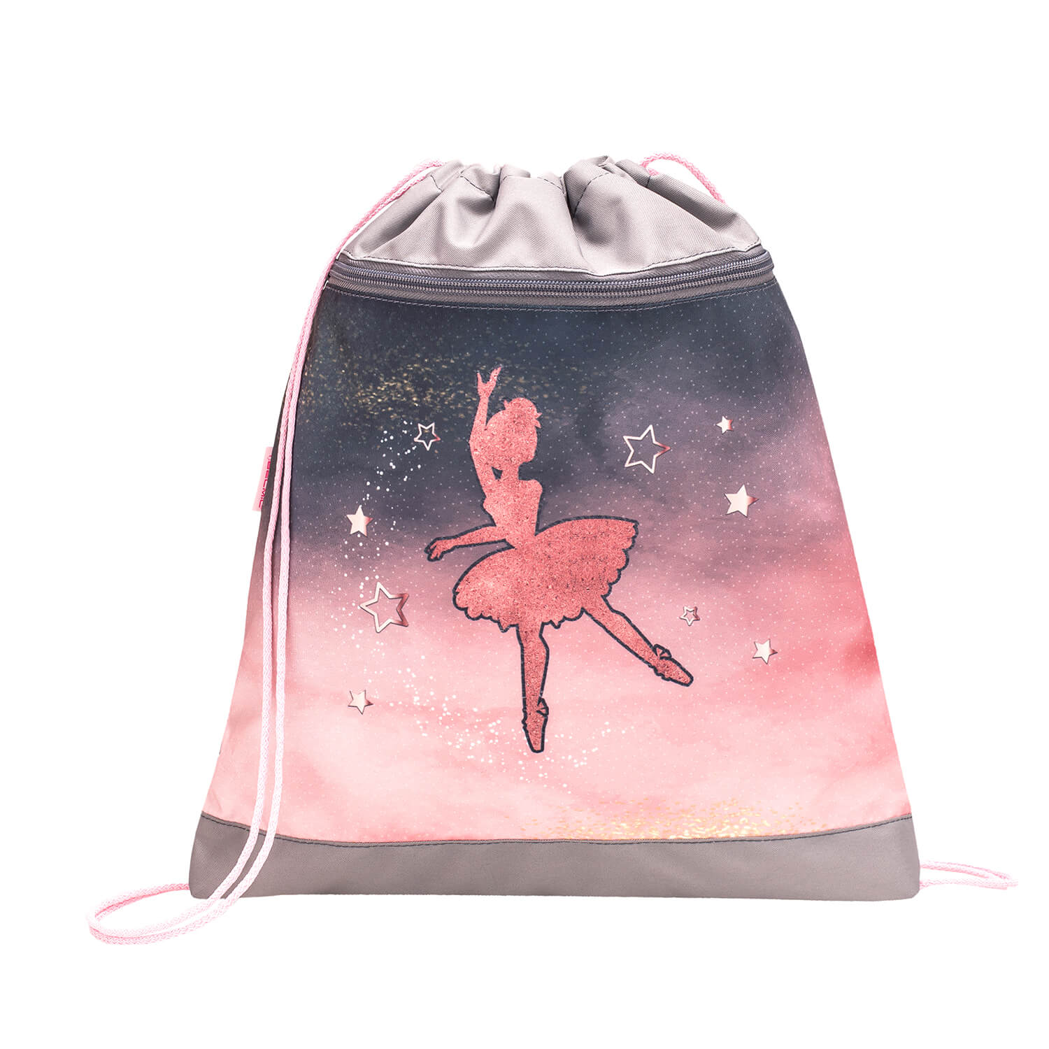 Compact Ballerina Black Pink schoolbag set 4 pcs