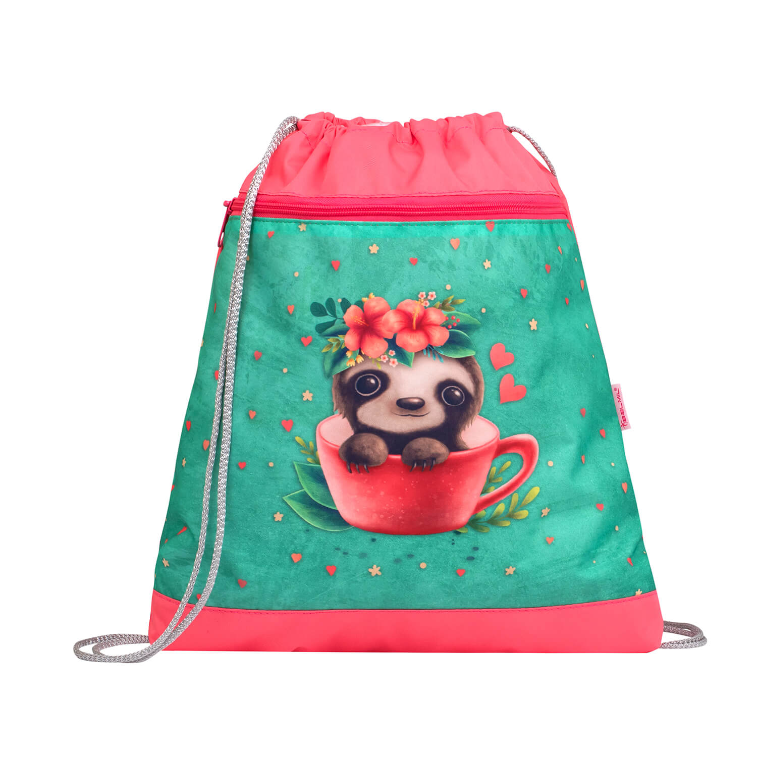 Compact Cute Sloth schoolbag set 4 pcs