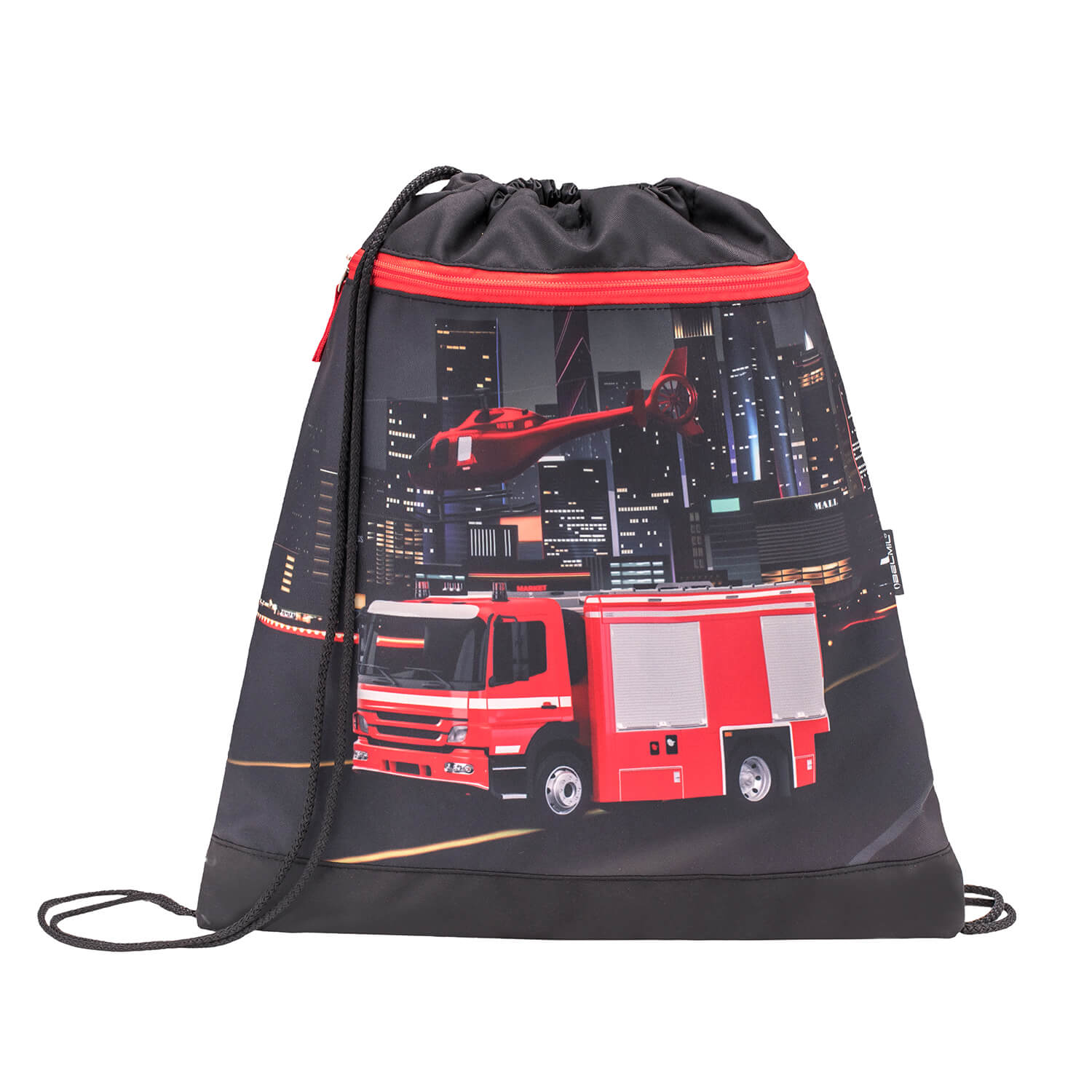 Classy Firetruck 2 schoolbag set 5 pcs with GRATIS keychain