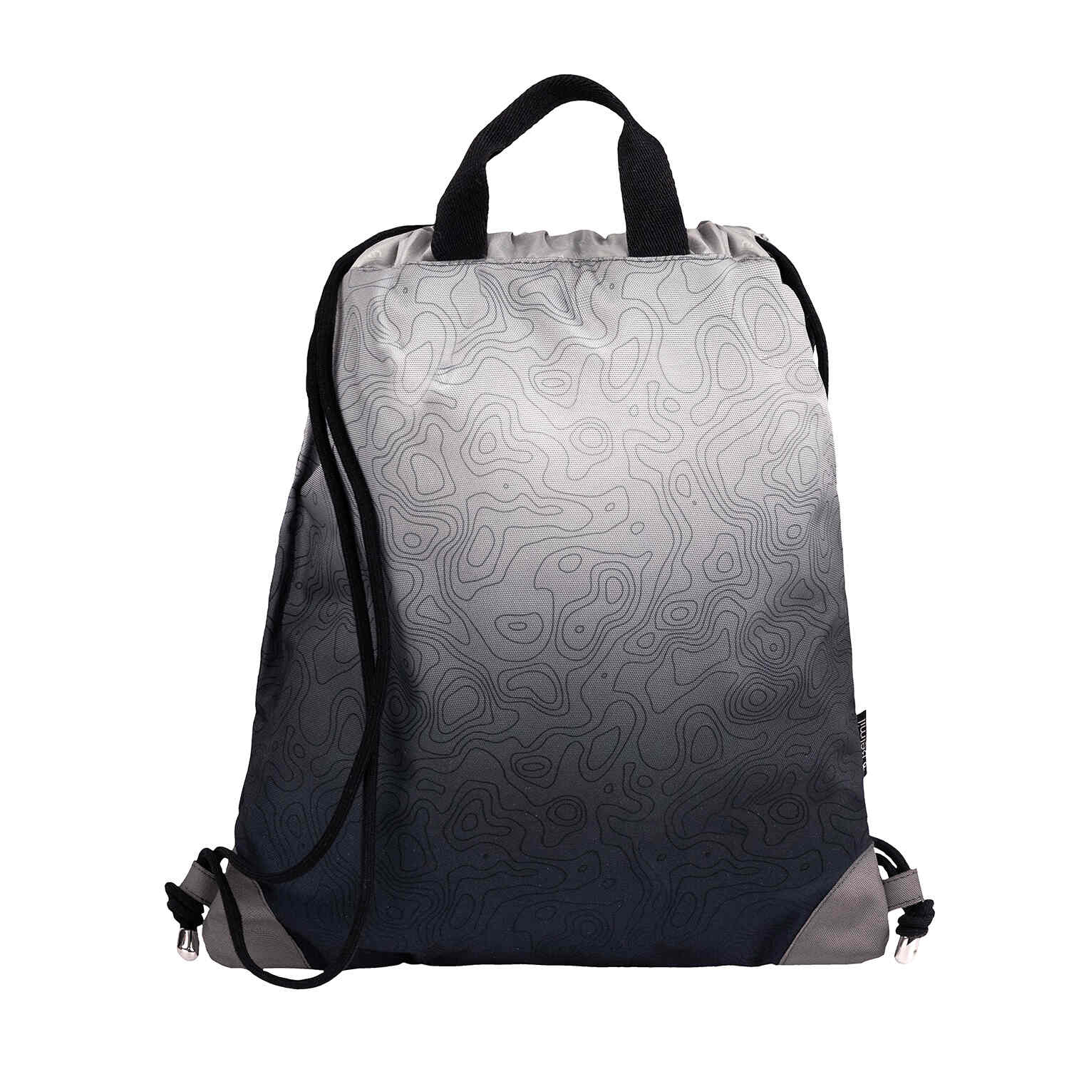 Premium Compact Plus Black Grey Schoolbag set 5pcs.