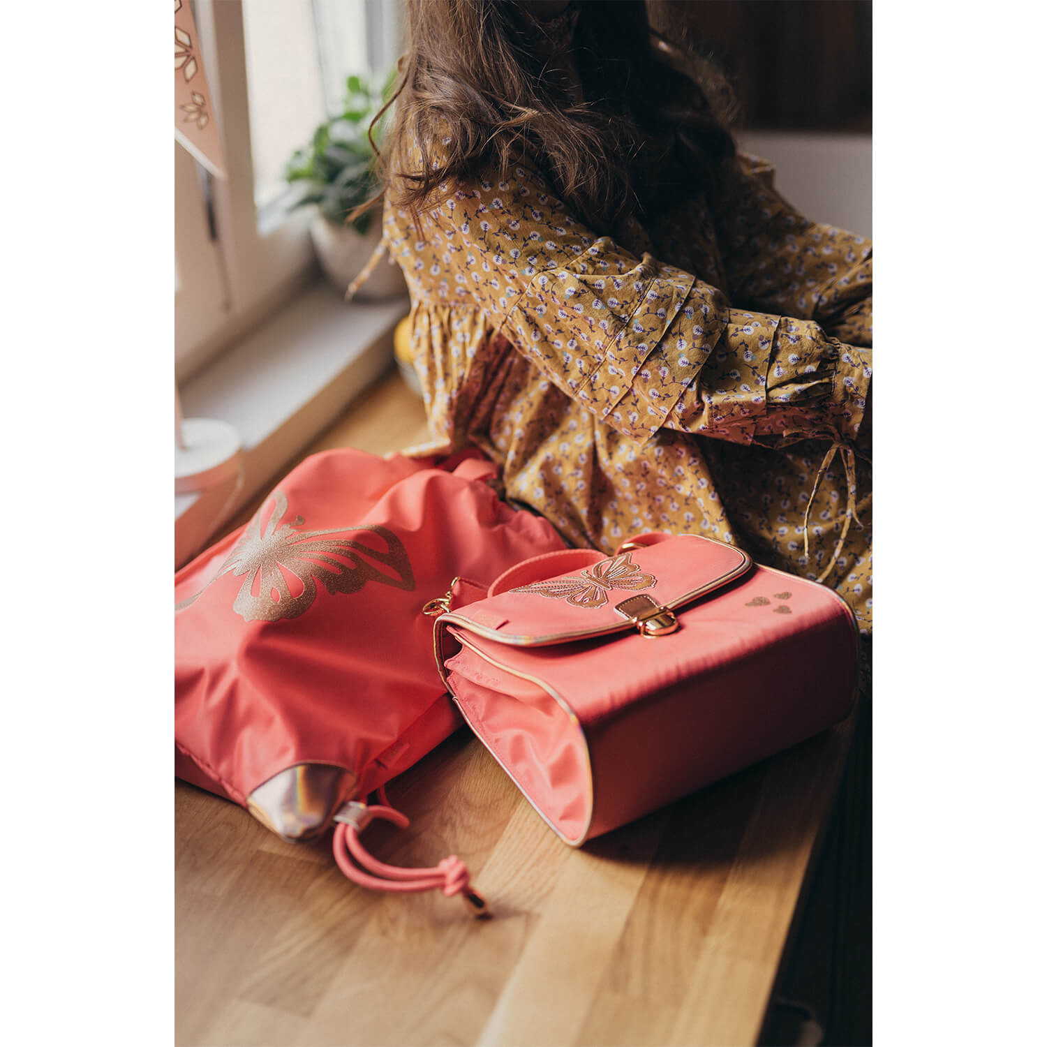 Premium School Gym bag Coral
