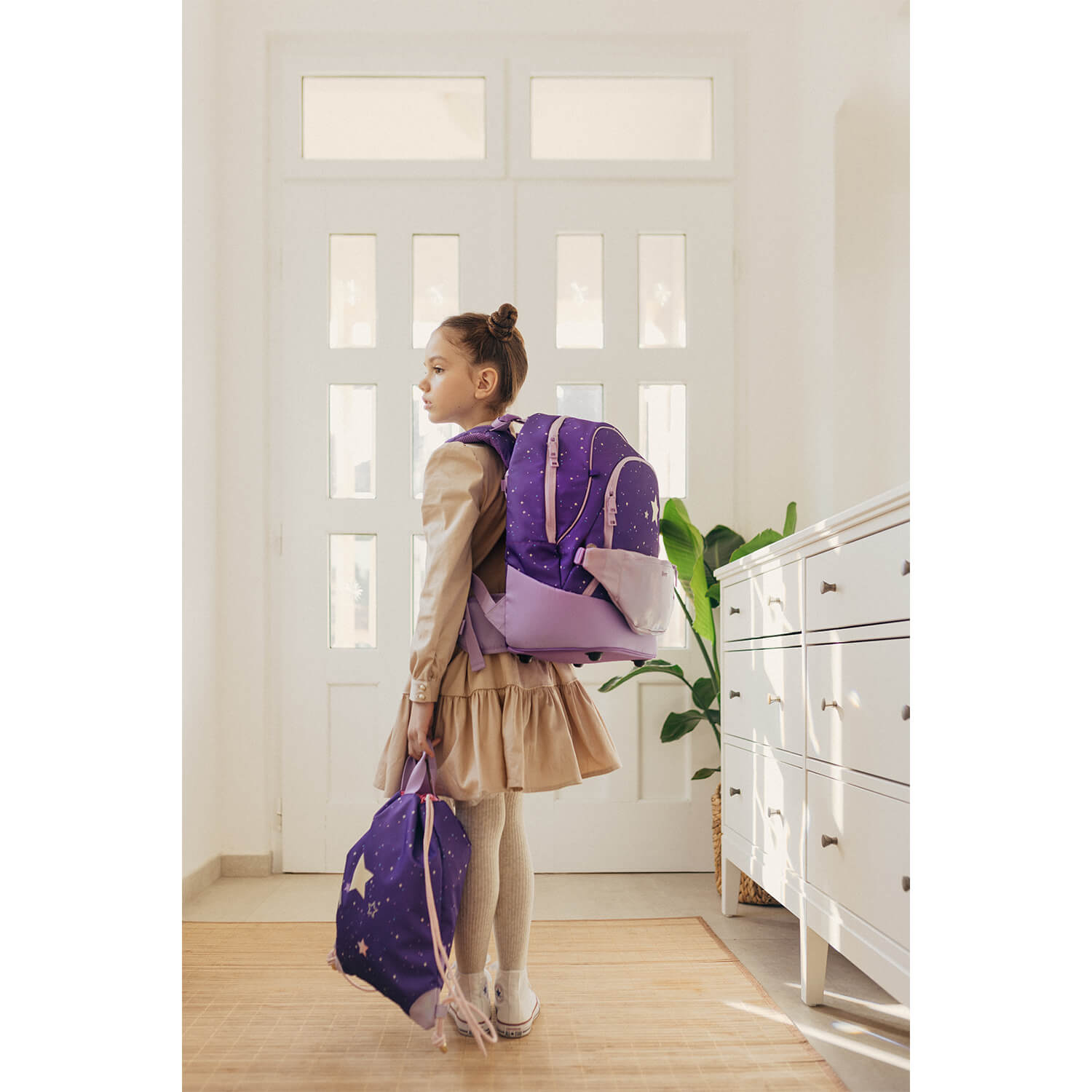 Premium Backpack & Fanny Pack Dahlia Schoolbag 2pcs.