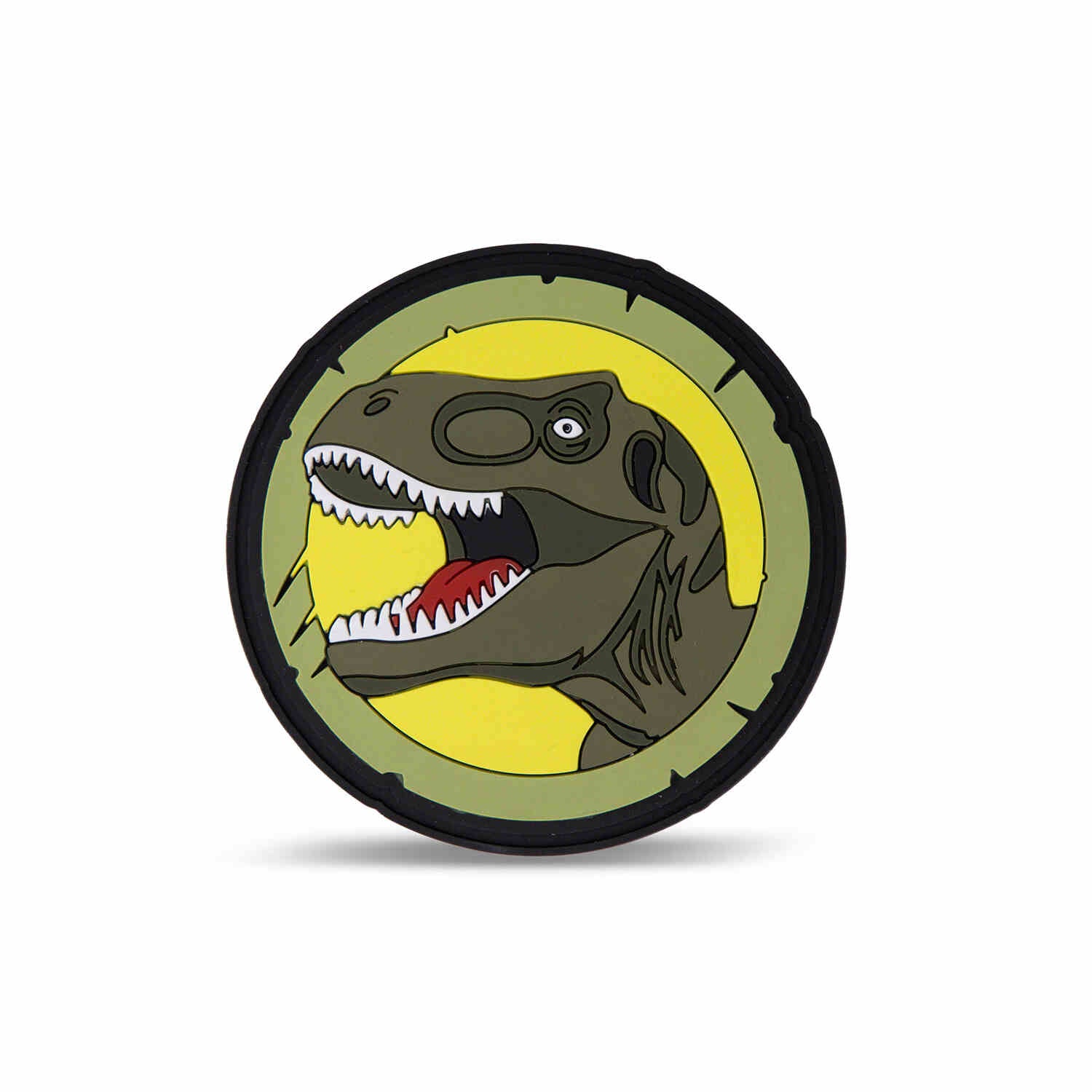 Velcro Rubber Patch Green T-rex