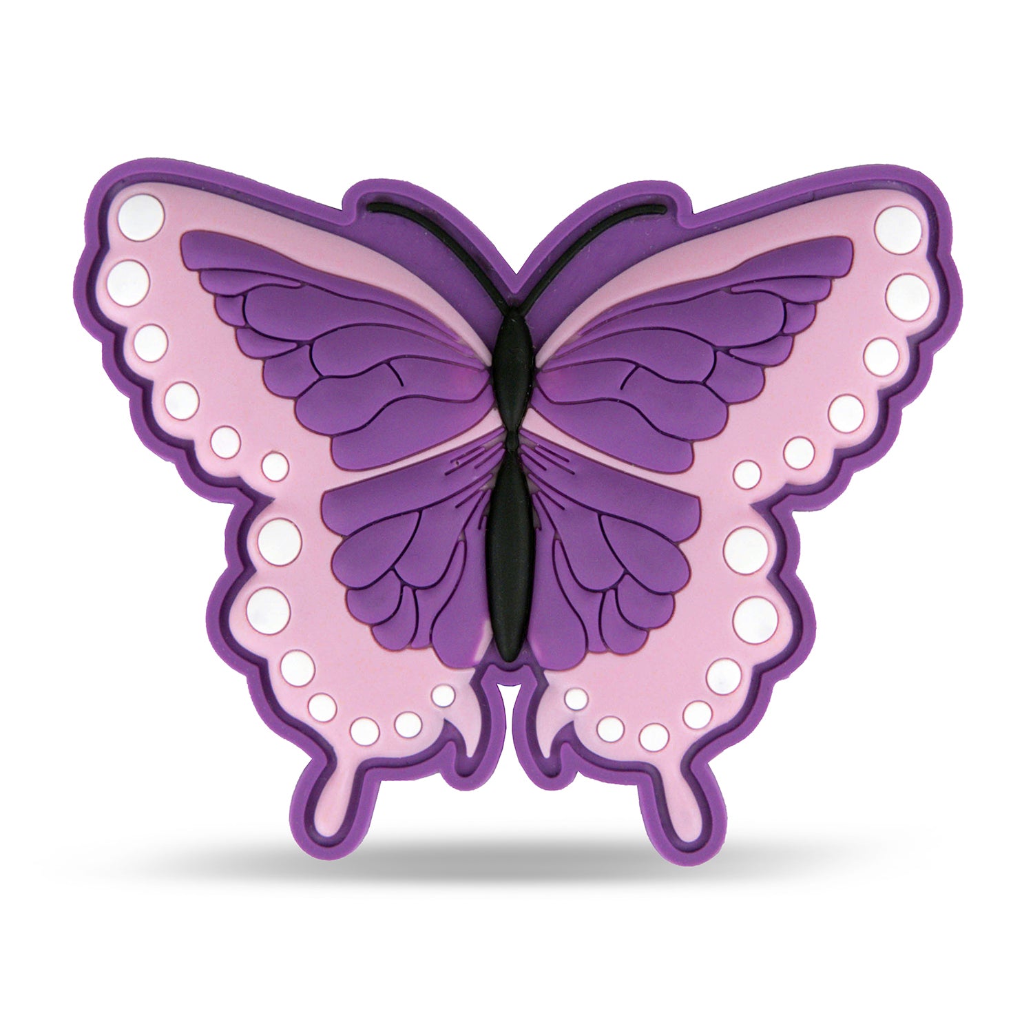 Velcro Rubber Patch Lavander- Rose Butterfly